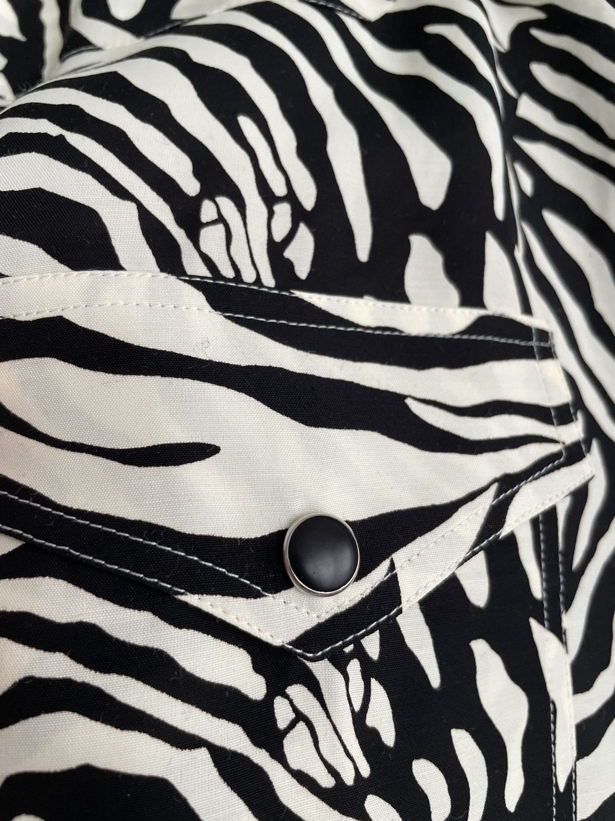 Celine × Hedi Slimane × Yves Saint Laurent $1k+ Limited Runway 2019 FW Hedi Slimane Runway Zebra Shirt Size US M / EU 48-50 / 2 - 8 Thumbnail
