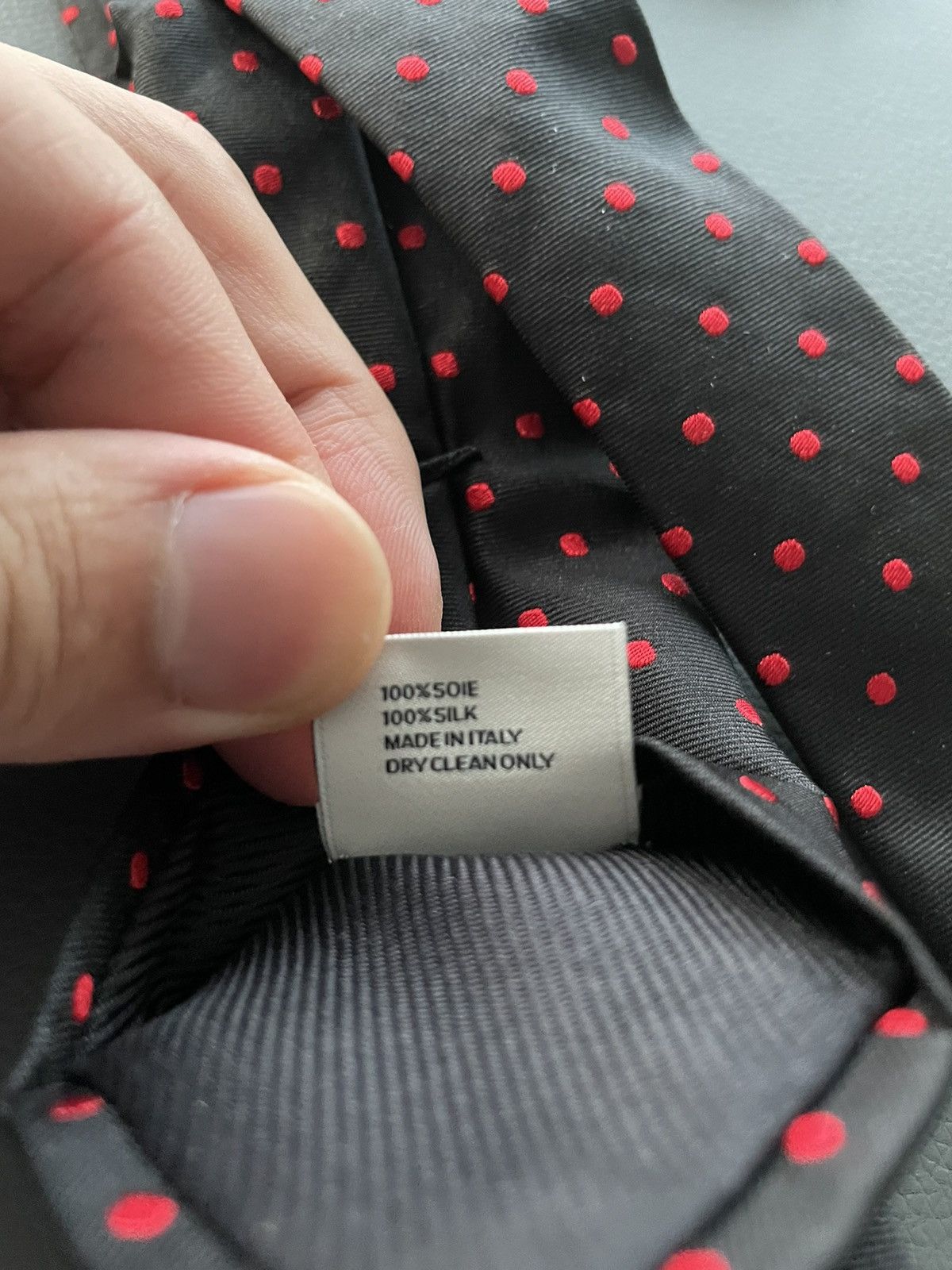 Celine × Hedi Slimane Rare Limited Edition Celine by Hedi Slimane Runway Silk Tie Size ONE SIZE - 14 Thumbnail