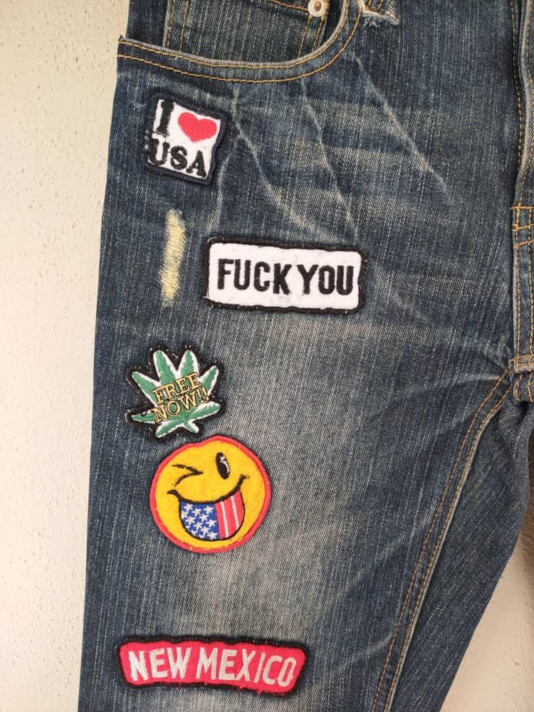 Japanese Brand Unbrand Japanese Patch Denim Size US 29 - 3 Thumbnail