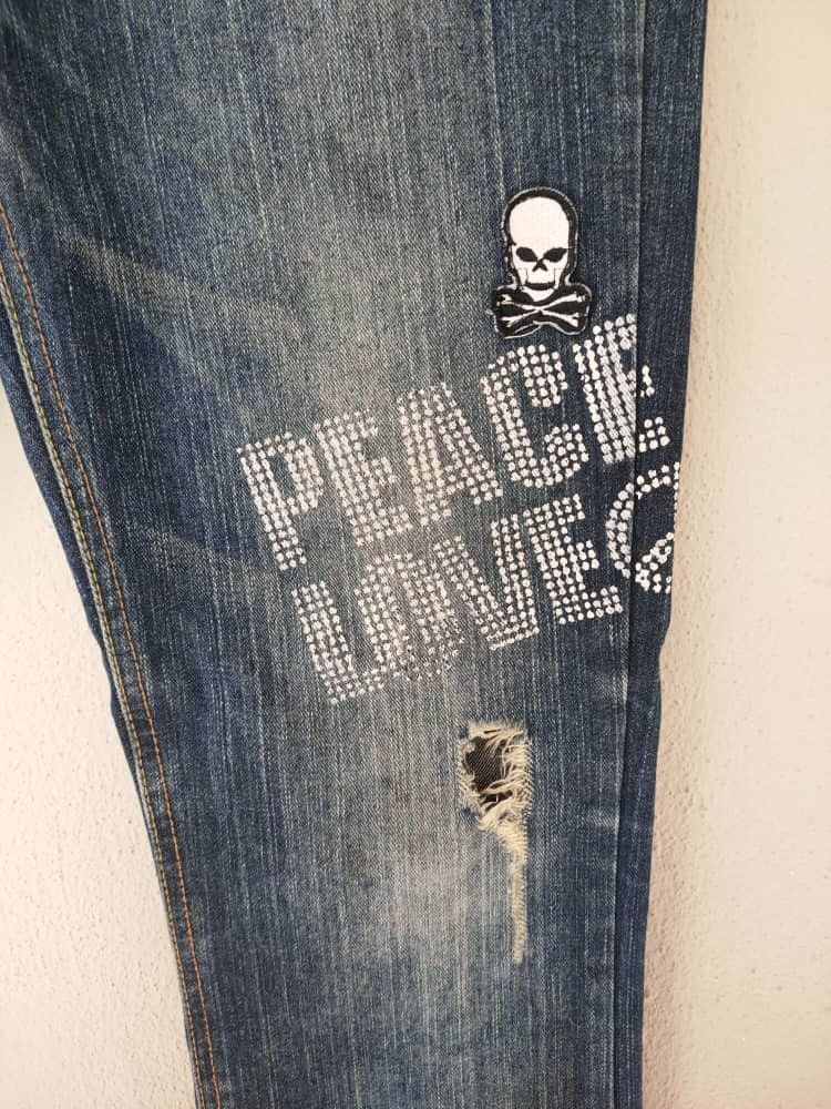 Japanese Brand Unbrand Japanese Patch Denim Size US 29 - 4 Thumbnail