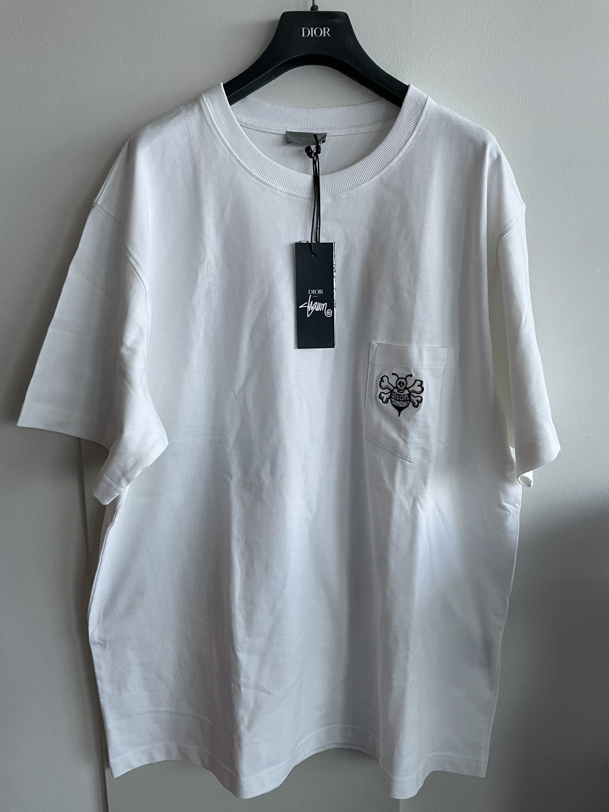 image of Brandnew Limited Edition Dior x Stussy Super Runway Tee in White, Men's (Size 2XL)