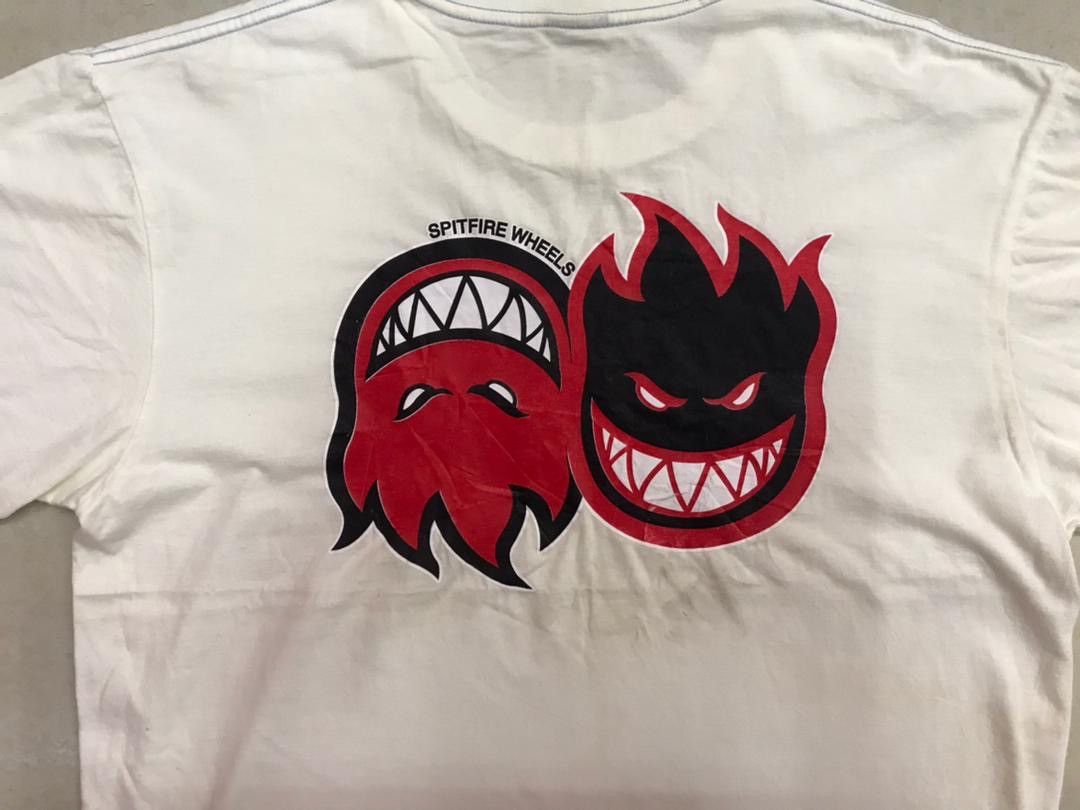 Spitfire × Vintage Vintage SPITFIRE WHEEL big logo tees Size US XL / EU 56 / 4 - 3 Thumbnail