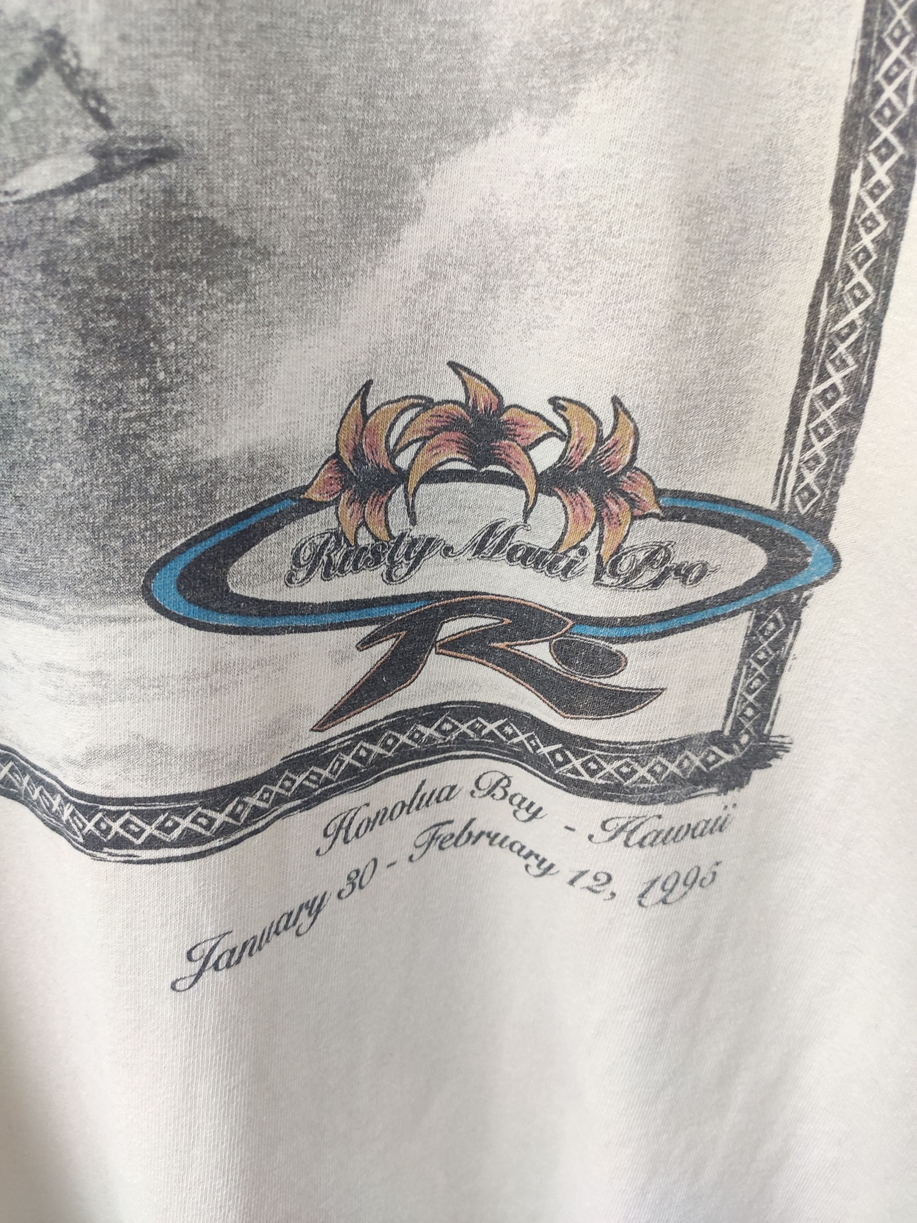 Rusty Vintage 90s Vintage Rusty t shirt surfing brand Size US L / EU 52-54 / 3 - 8 Thumbnail