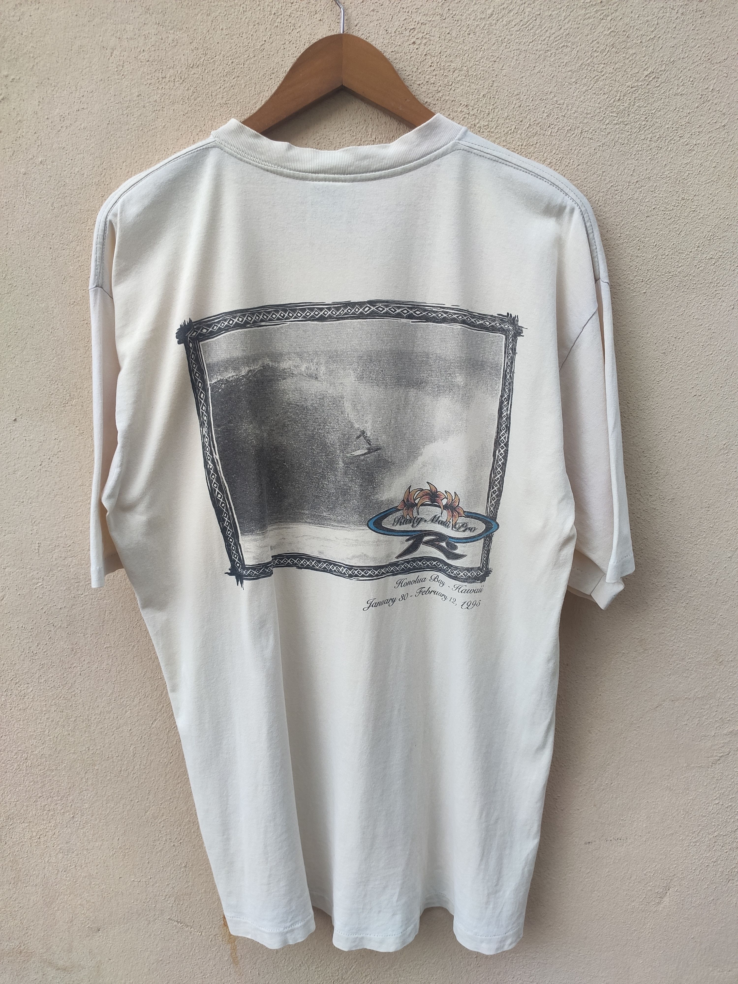 Rusty Vintage 90s Vintage Rusty t shirt surfing brand Size US L / EU 52-54 / 3 - 2 Thumbnail