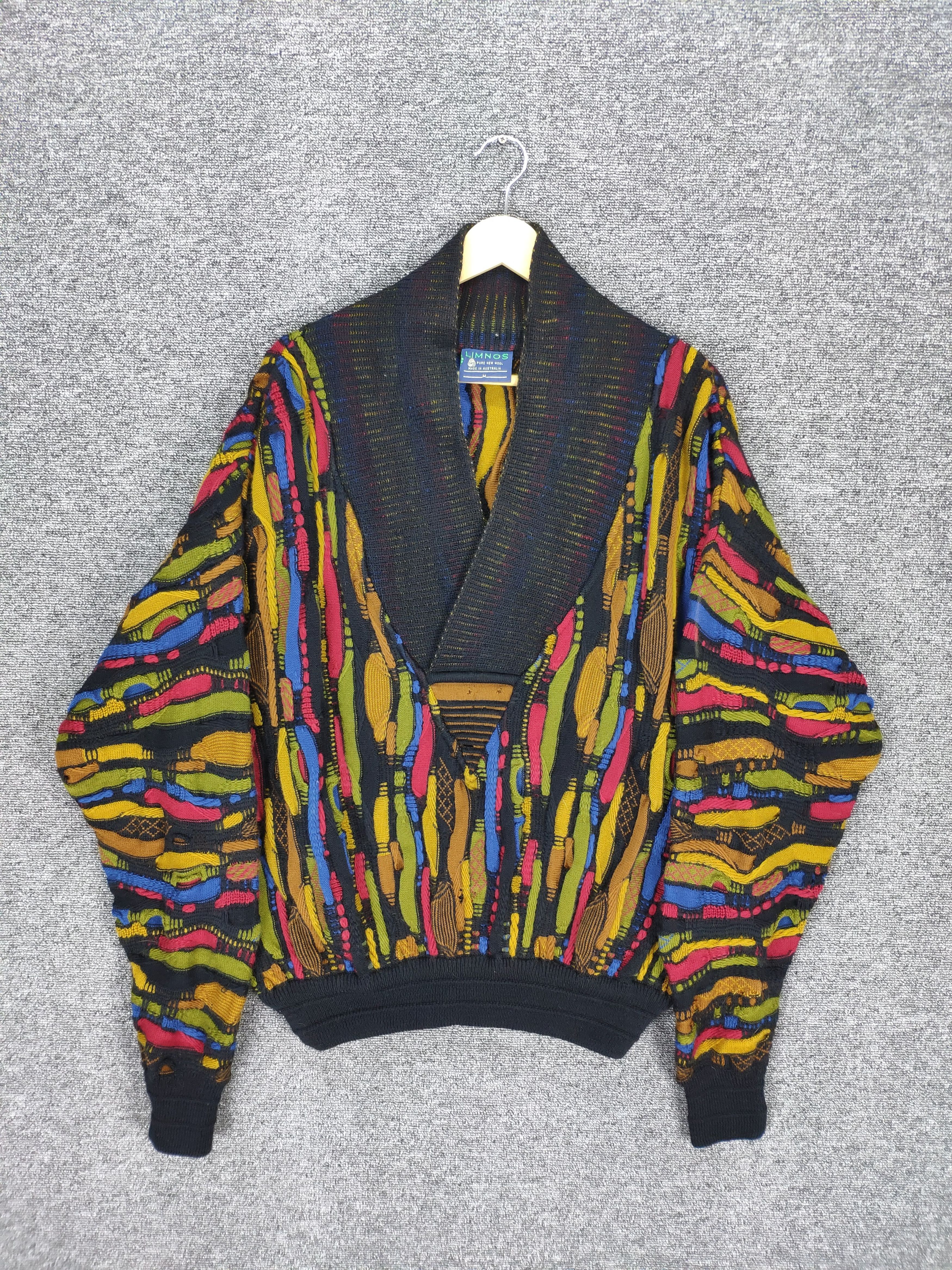 Coogi Vintage Coogi Style Wool Knit Cardigan Baggy Size US M / EU 48-50 / 2 - 1 Thumbnail