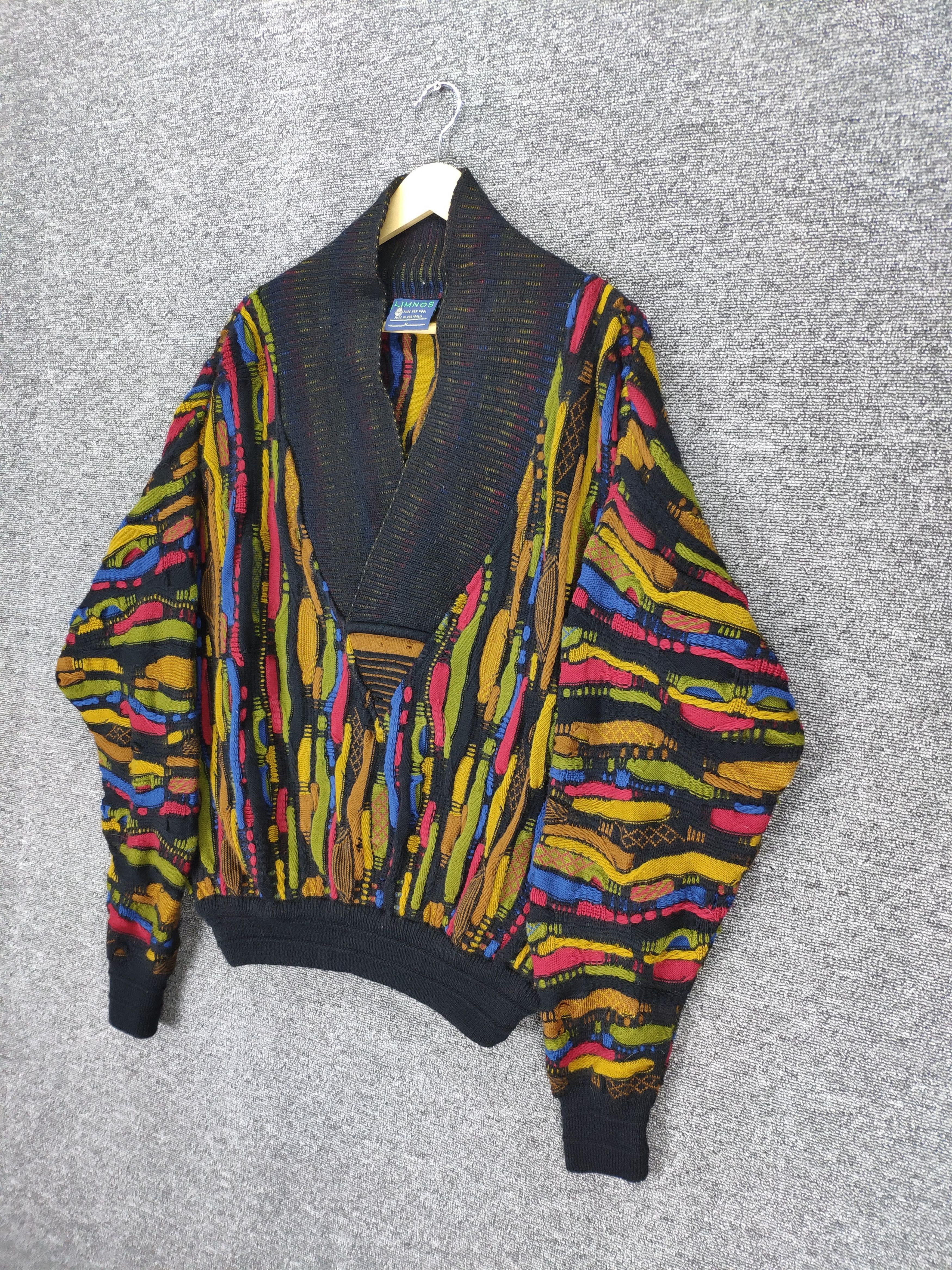 Coogi Vintage Coogi Style Wool Knit Cardigan Baggy Size US M / EU 48-50 / 2 - 2 Thumbnail