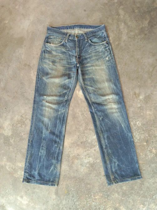 Levi's Vintage Levi's Jeans 502 Rusty Wash Distressed Denim 31x30 Size US 31 - 1 Thumbnail