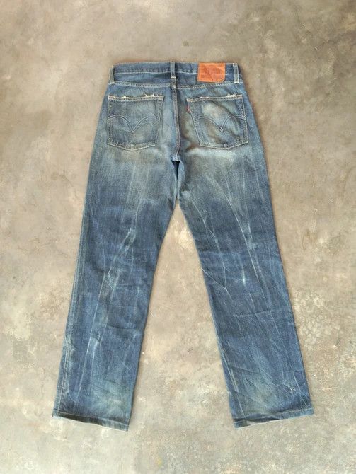 Levi's Vintage Levi's Jeans 502 Rusty Wash Distressed Denim 31x30 Size US 31 - 2 Thumbnail