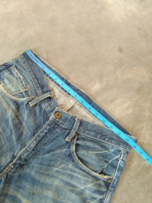 Levi's Vintage Levi's Jeans 502 Rusty Wash Distressed Denim 31x30 Size US 31 - 7 Thumbnail