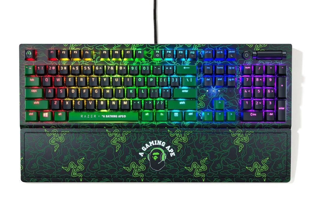 Bape Bape Razer Neon Camo Blackwidow V3 Size ONE SIZE - 3 Thumbnail