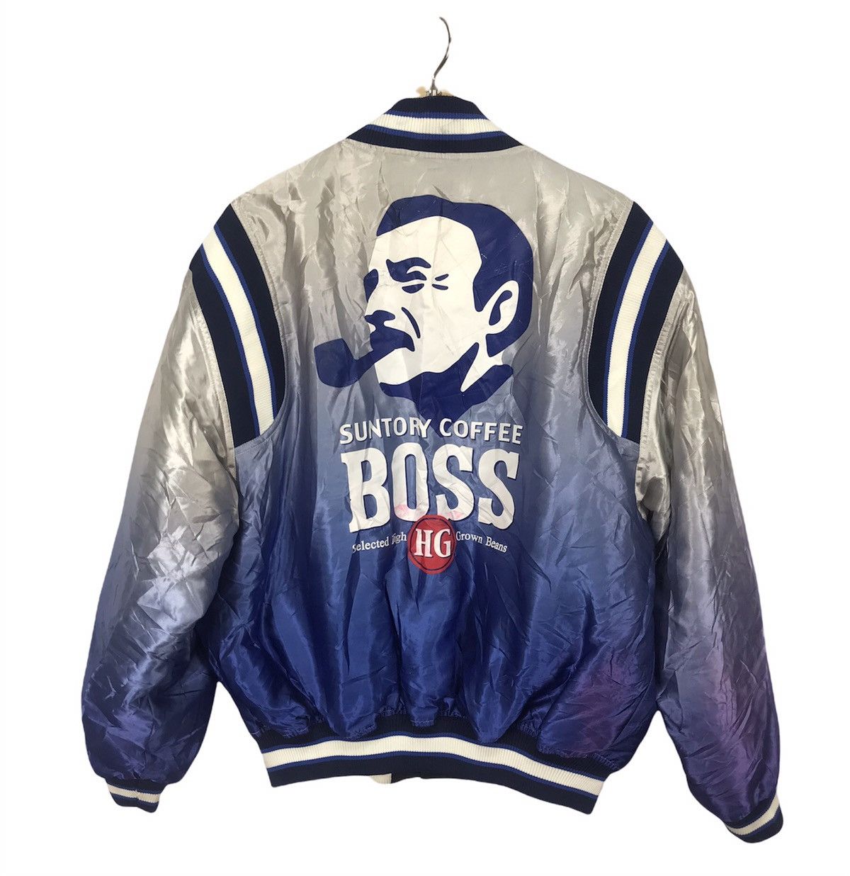 Japanese Brand Suntory coffee boss reversible bombers snap button jacket Size US L / EU 52-54 / 3 - 2 Thumbnail