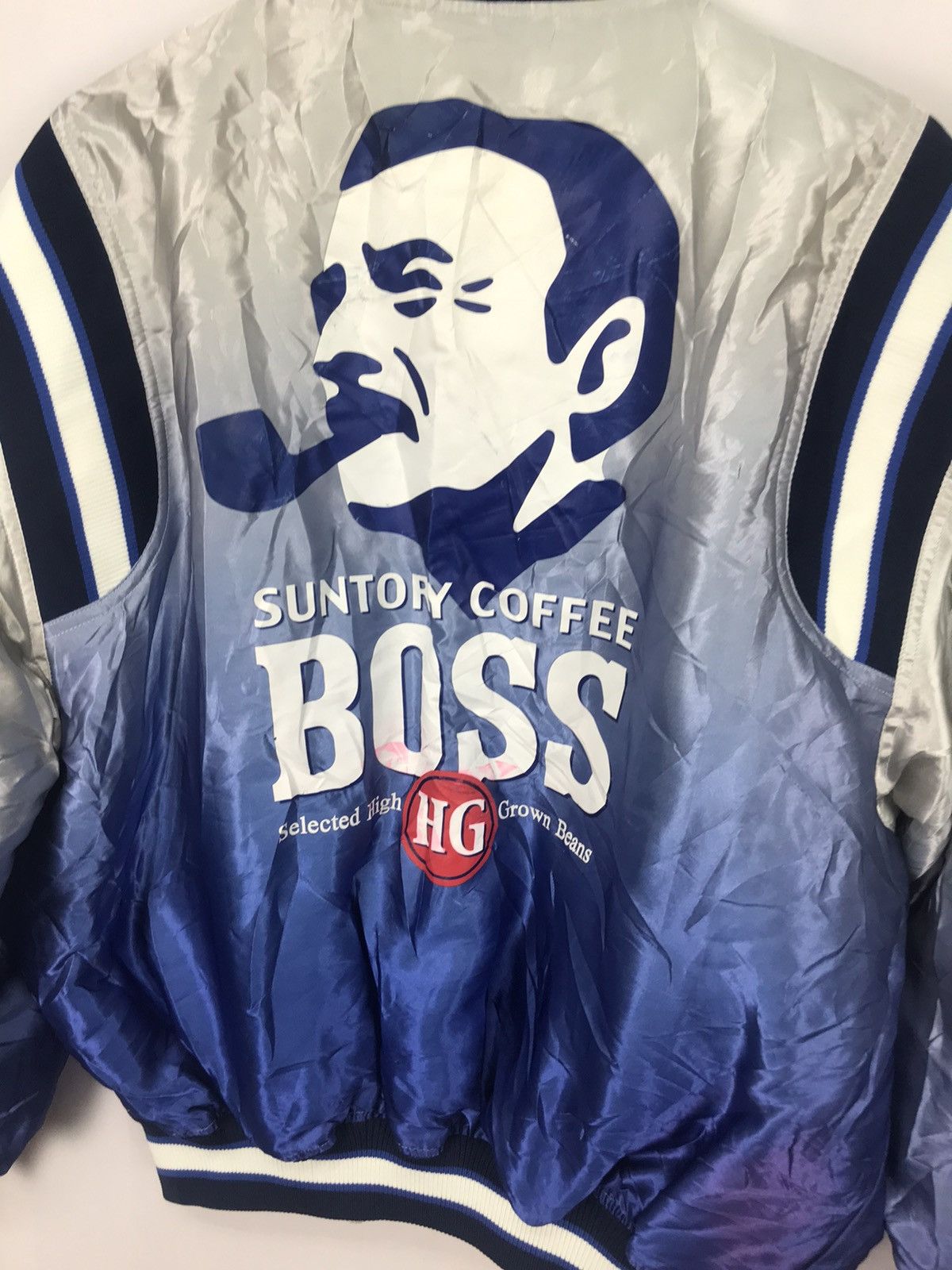 Japanese Brand Suntory coffee boss reversible bombers snap button jacket Size US L / EU 52-54 / 3 - 6 Thumbnail