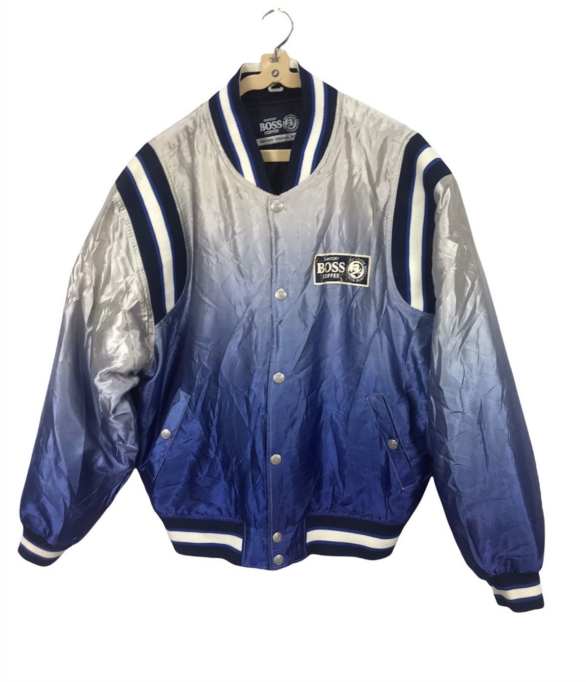 Japanese Brand Suntory coffee boss reversible bombers snap button jacket Size US L / EU 52-54 / 3 - 1 Thumbnail