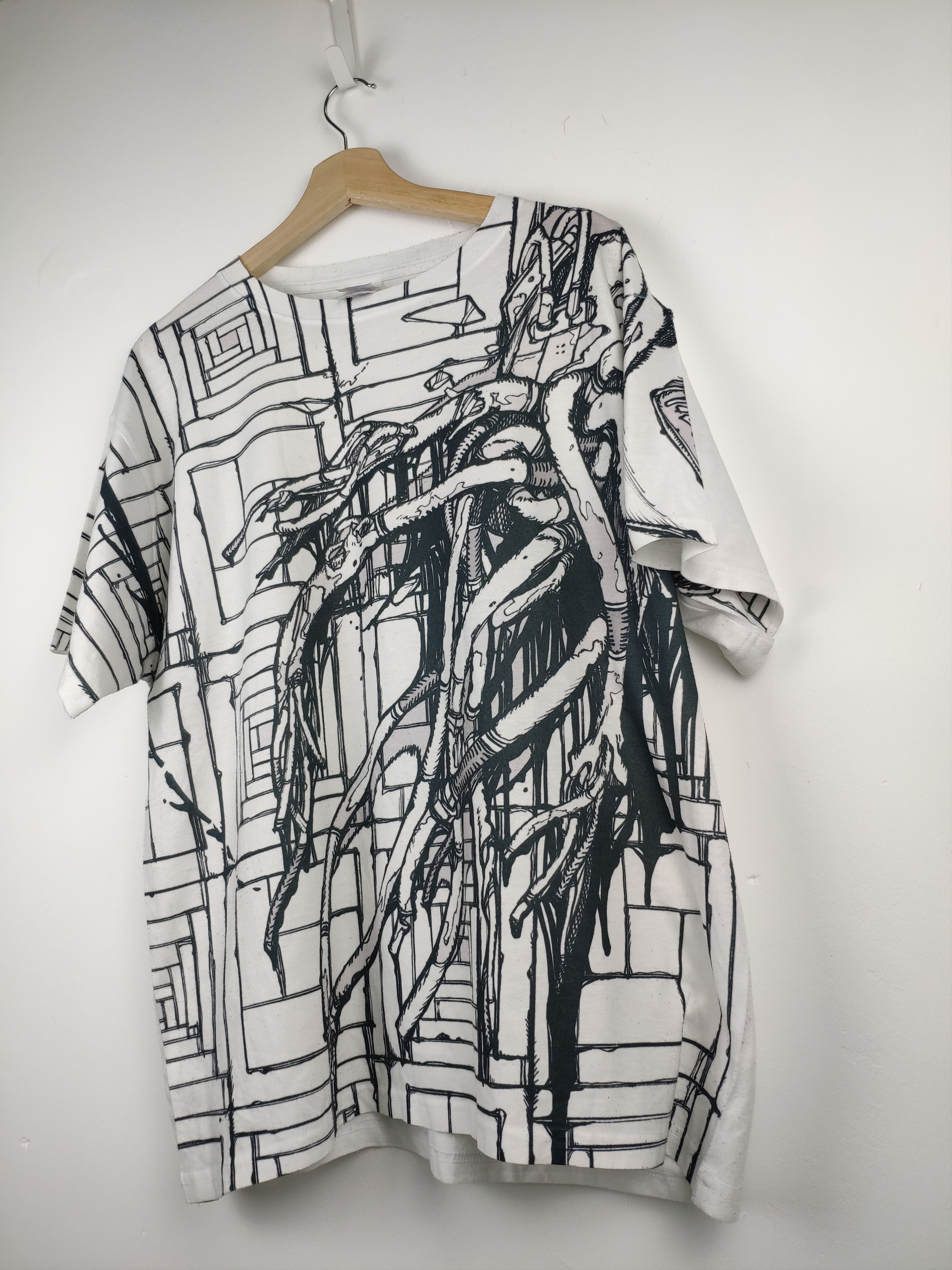Japanese Brand × Vintage Steal 💥 Vintage T Shirt Art Motif United Athle Size US L / EU 52-54 / 3 - 2 Thumbnail