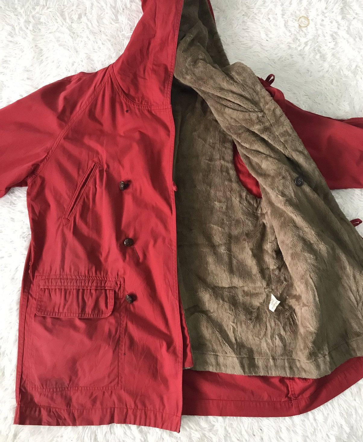 Issey Miyake Rare Vtg IS Issey Miyake Jacket Hooded Fleece Fur Like Inner Size US M / EU 48-50 / 2 - 19 Thumbnail