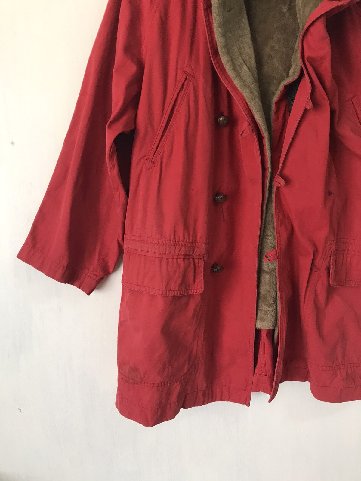 Issey Miyake Rare Vtg IS Issey Miyake Jacket Hooded Fleece Fur Like Inner Size US M / EU 48-50 / 2 - 3 Thumbnail