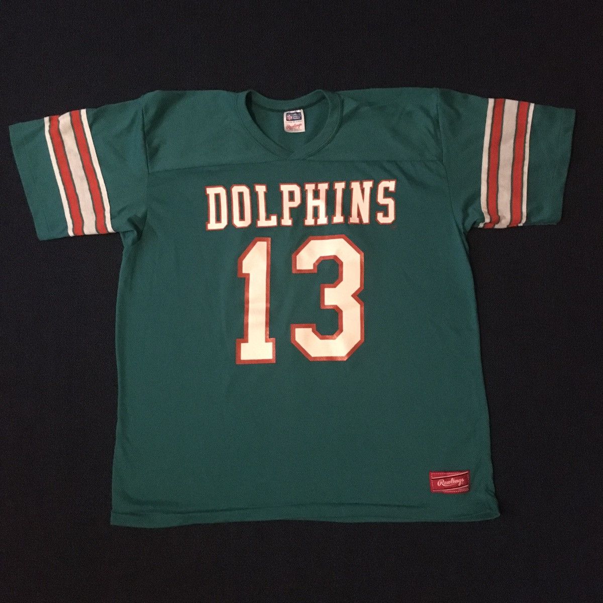 Rawlings, Shirts, Vintage Miami Dolphins Jersey Sz Medium