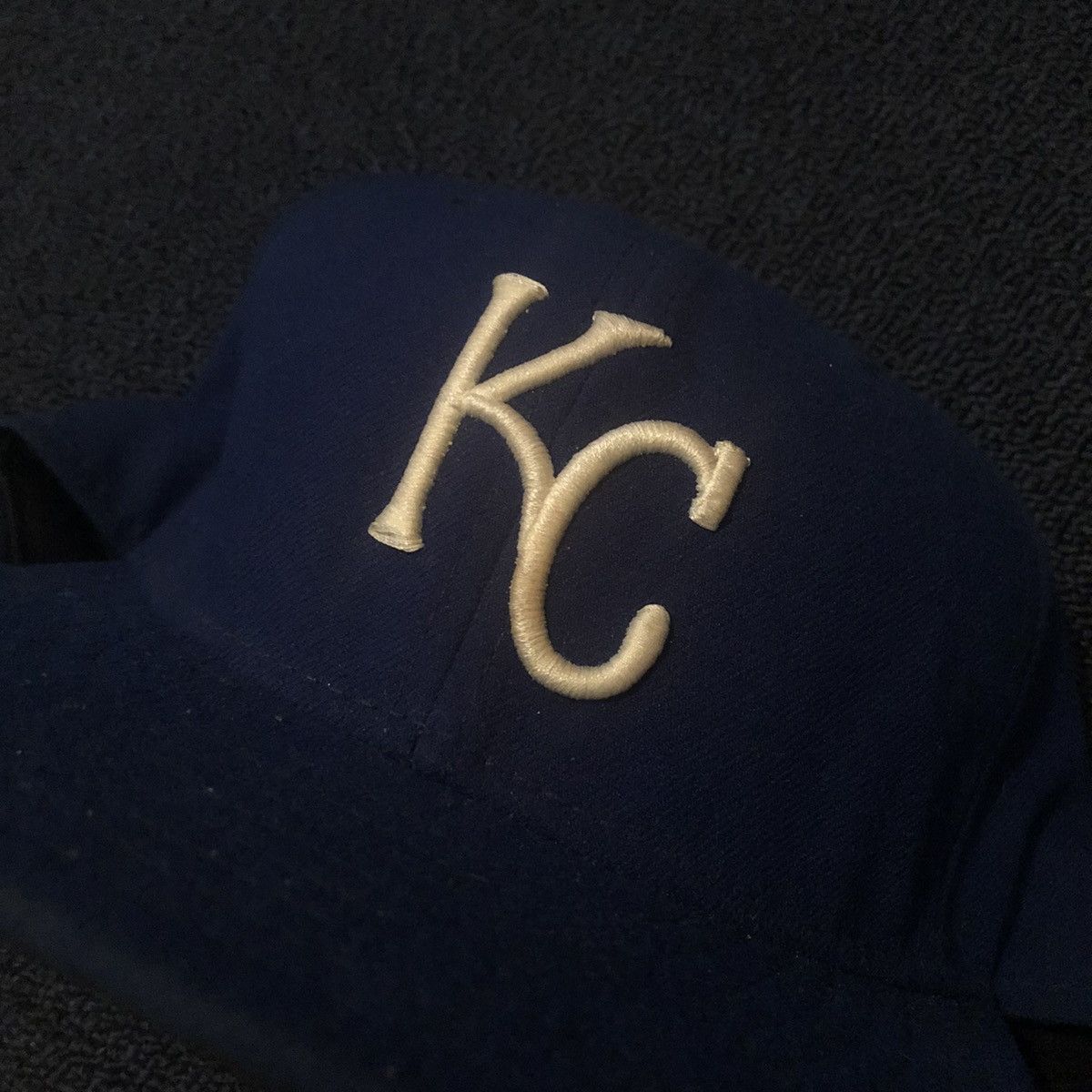 New Era Vintage MLB KC Kansas City Royals New Era Fitted Hat 7 5/8 Size ONE SIZE - 3 Thumbnail