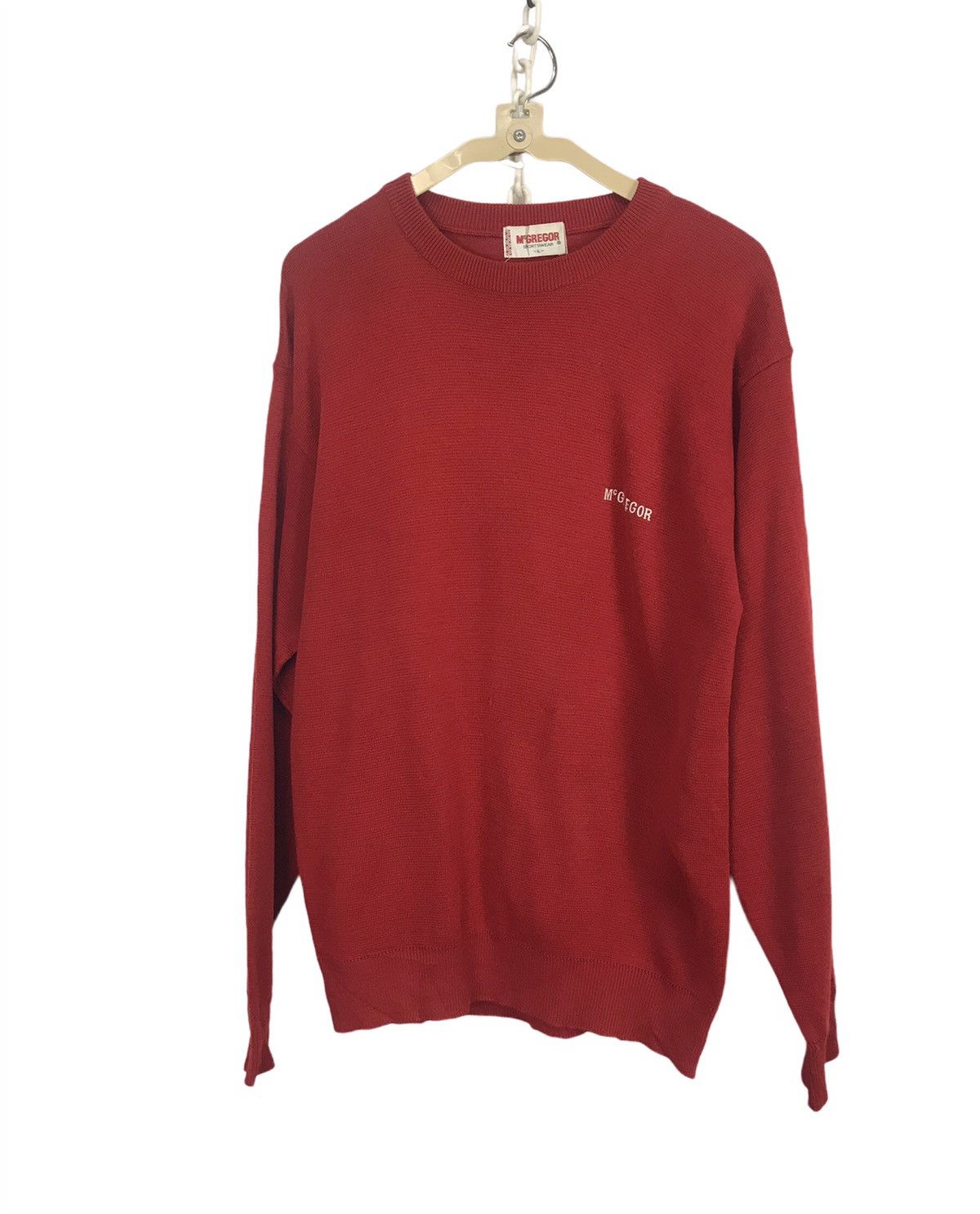 Japanese Brand × McGregor × Vintage Mc.gregor small spellout knit sweatshirt Size US M / EU 48-50 / 2 - 1 Thumbnail