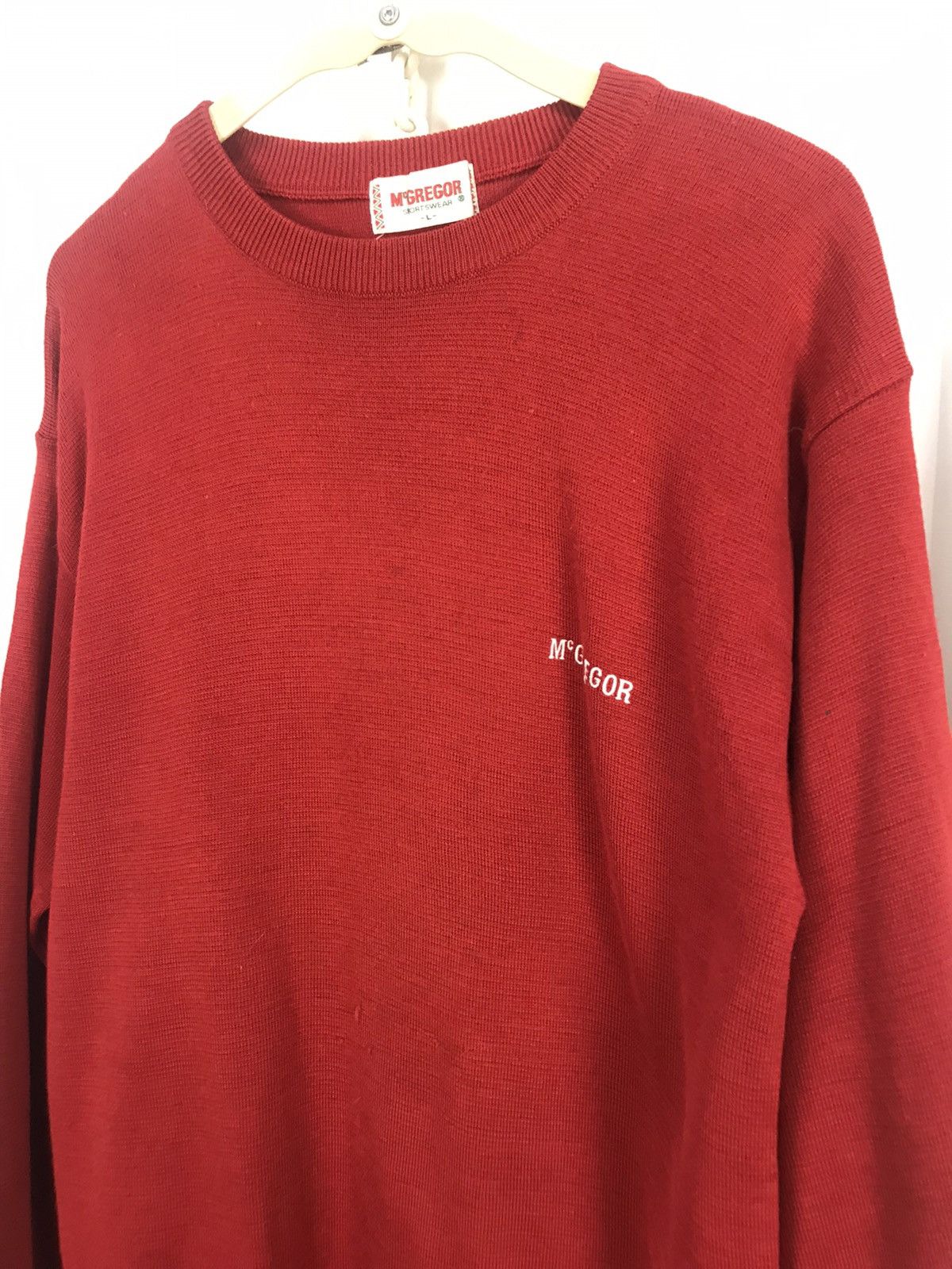 Japanese Brand × McGregor × Vintage Mc.gregor small spellout knit sweatshirt Size US M / EU 48-50 / 2 - 6 Thumbnail