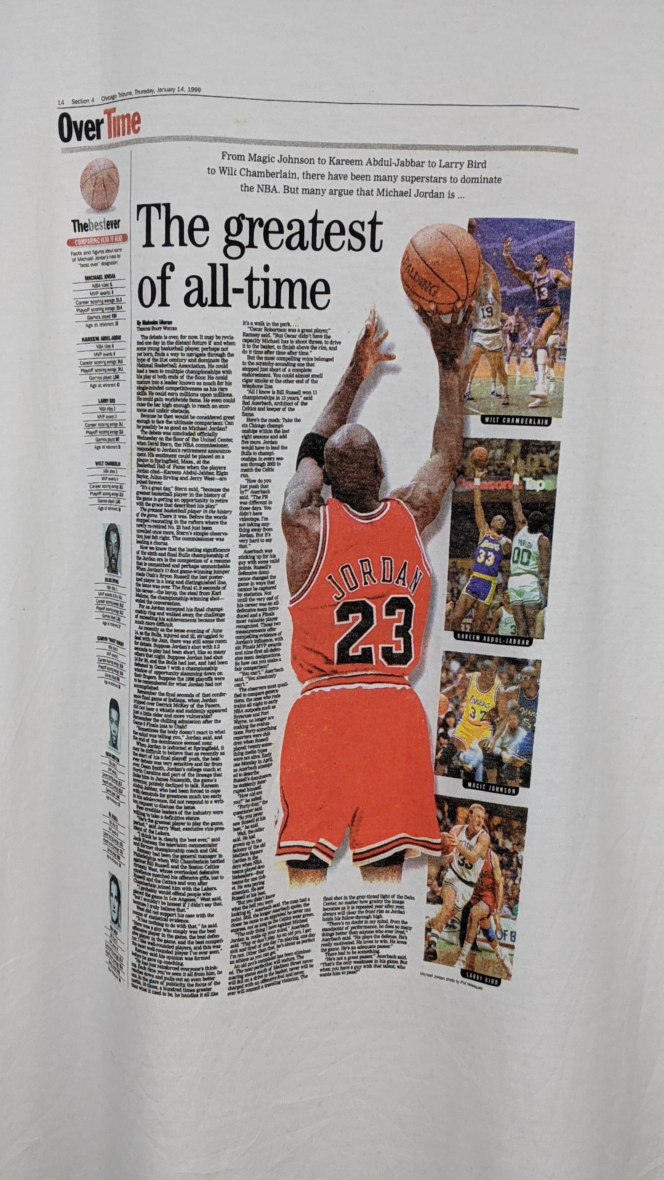 Vintage Vintage Michael Jordan News Championship Chicago Bulls 90s Size US M / EU 48-50 / 2 - 2 Thumbnail