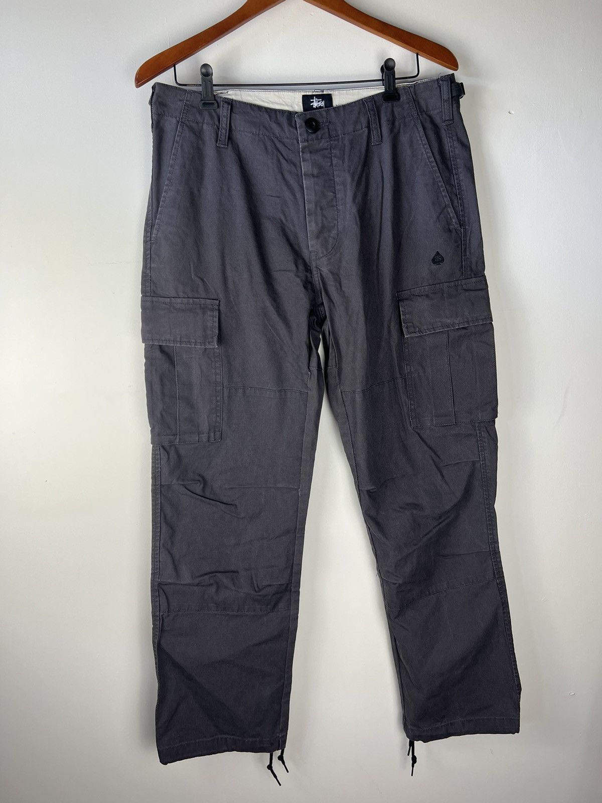 Pre-owned Stussy Mfg Cargopants In Dark Gray