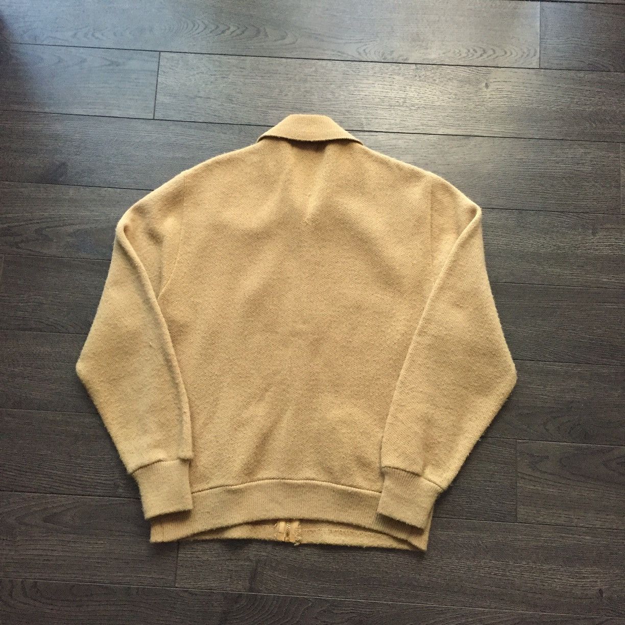 Vintage Vintage 70s Brown Suede Talon Zip Up Knit Sweater Size US M / EU 48-50 / 2 - 4 Thumbnail