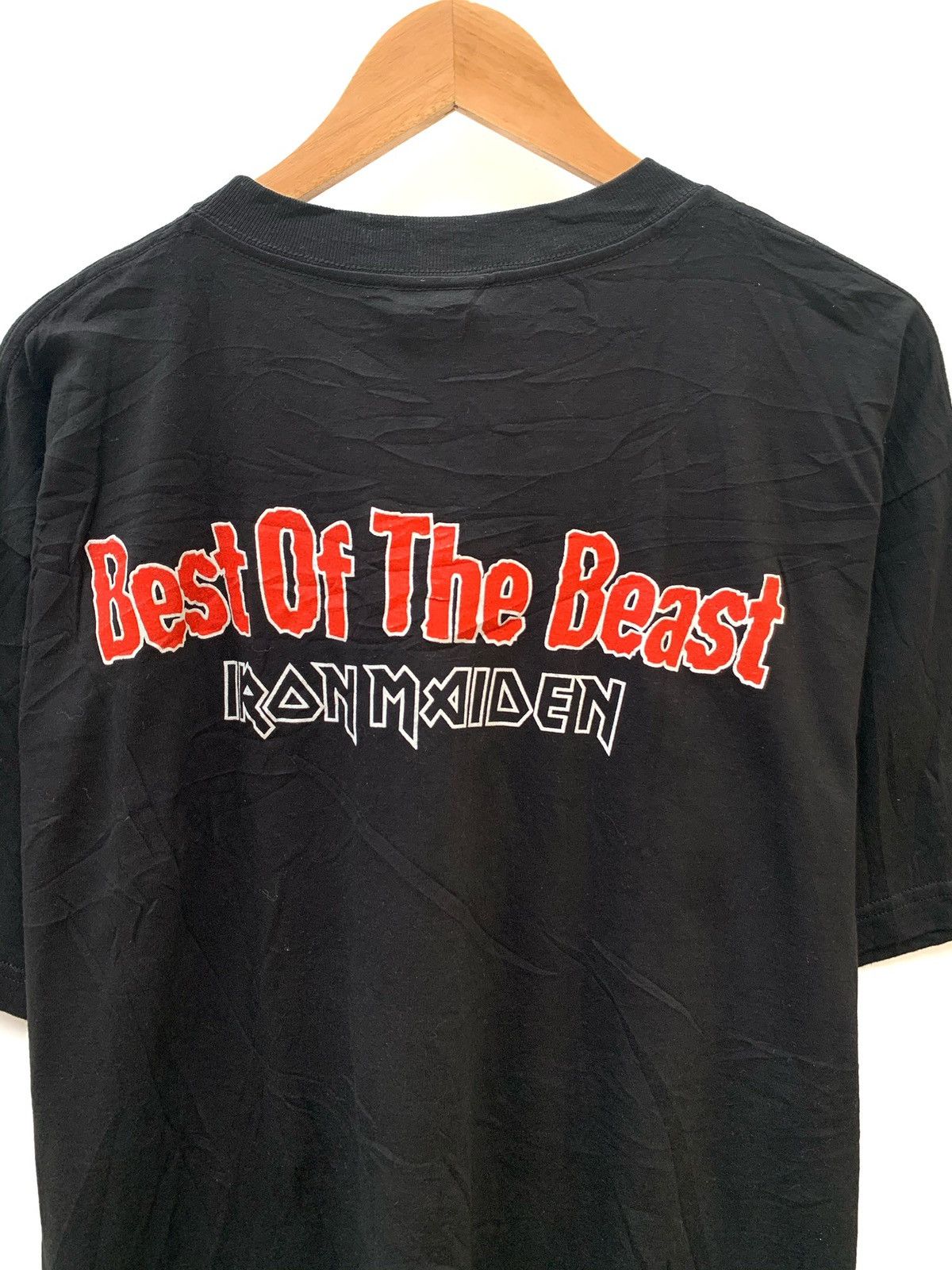 Band Tees Vintage 90's Iron Maiden "Beast of The Beast" Black Tee Tee Size US L / EU 52-54 / 3 - 12 Thumbnail