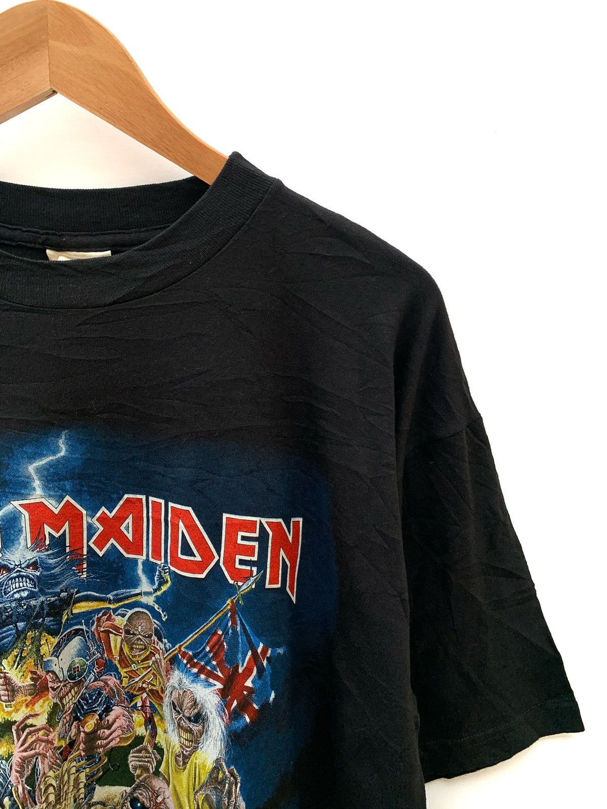Band Tees Vintage 90's Iron Maiden "Beast of The Beast" Black Tee Tee Size US L / EU 52-54 / 3 - 4 Thumbnail