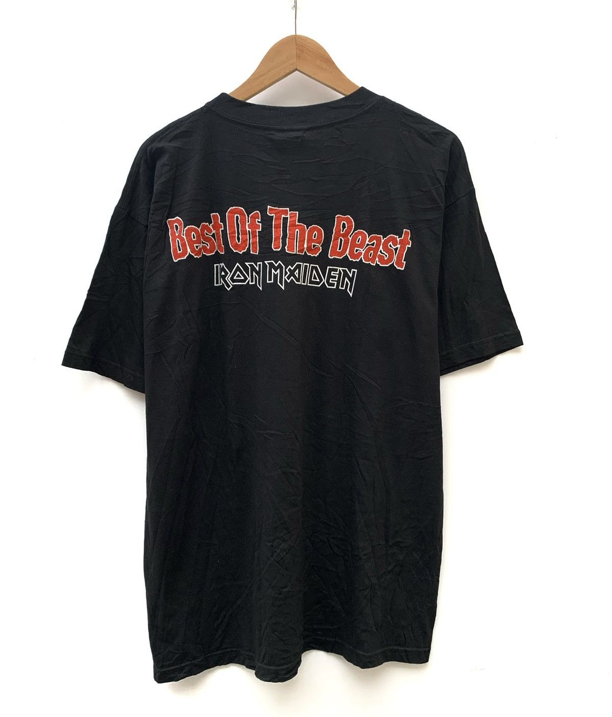 Band Tees Vintage 90's Iron Maiden "Beast of The Beast" Black Tee Tee Size US L / EU 52-54 / 3 - 11 Thumbnail