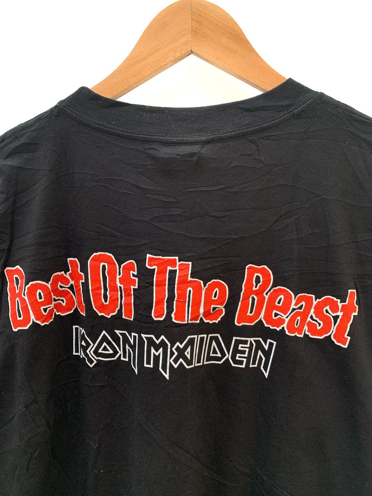 Band Tees Vintage 90's Iron Maiden "Beast of The Beast" Black Tee Tee Size US L / EU 52-54 / 3 - 13 Thumbnail