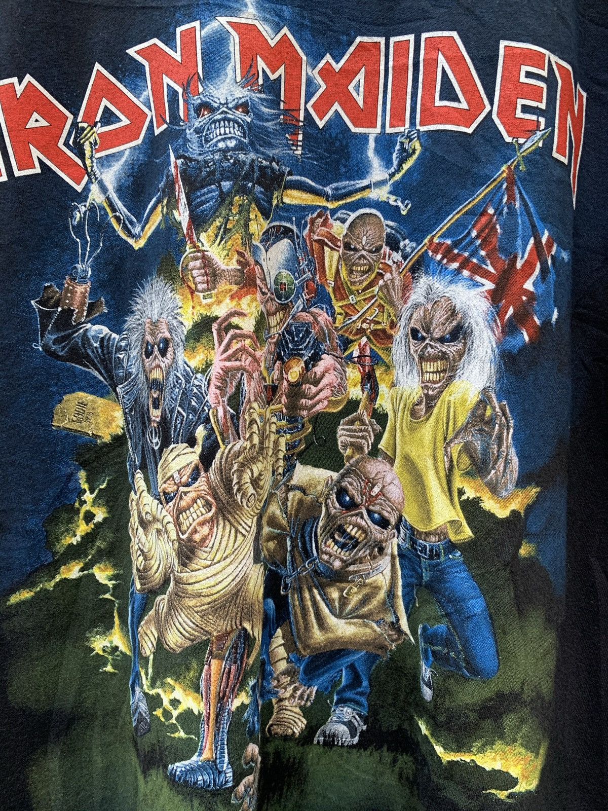 Band Tees Vintage 90's Iron Maiden "Beast of The Beast" Black Tee Tee Size US L / EU 52-54 / 3 - 7 Thumbnail