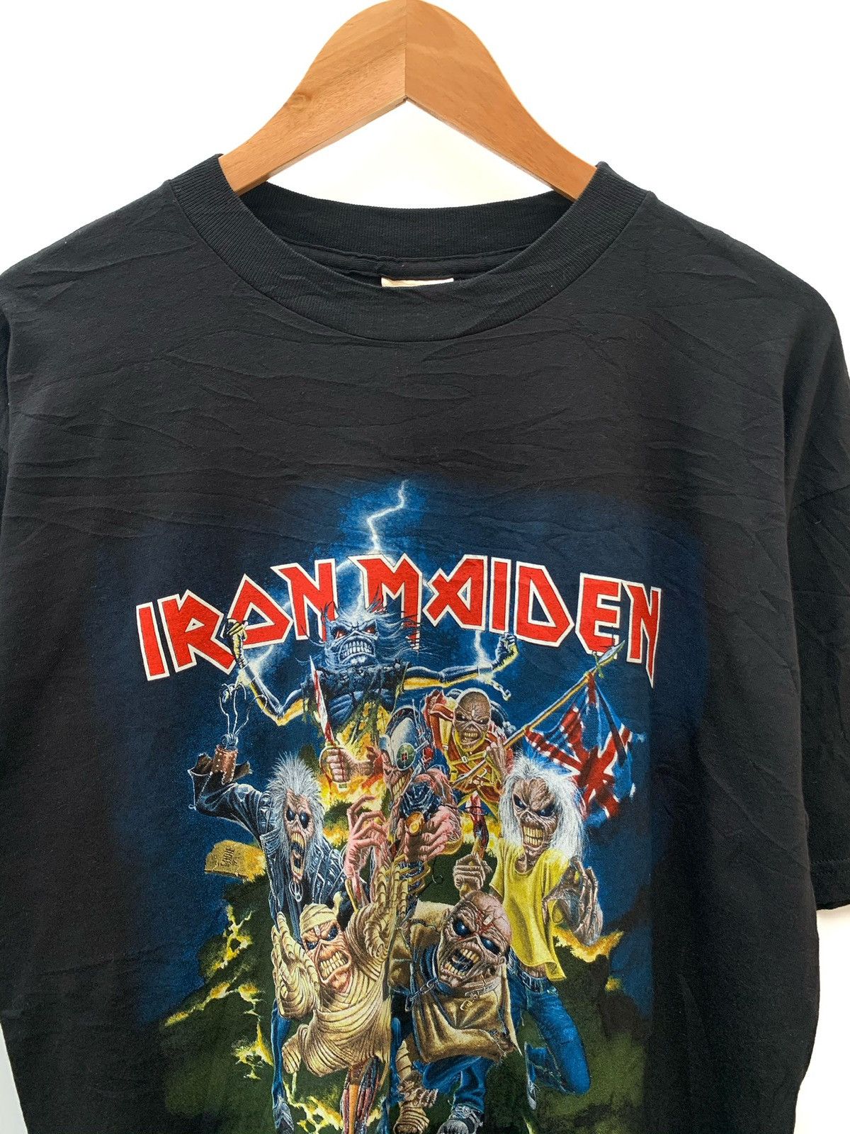 Band Tees Vintage 90's Iron Maiden "Beast of The Beast" Black Tee Tee Size US L / EU 52-54 / 3 - 2 Thumbnail