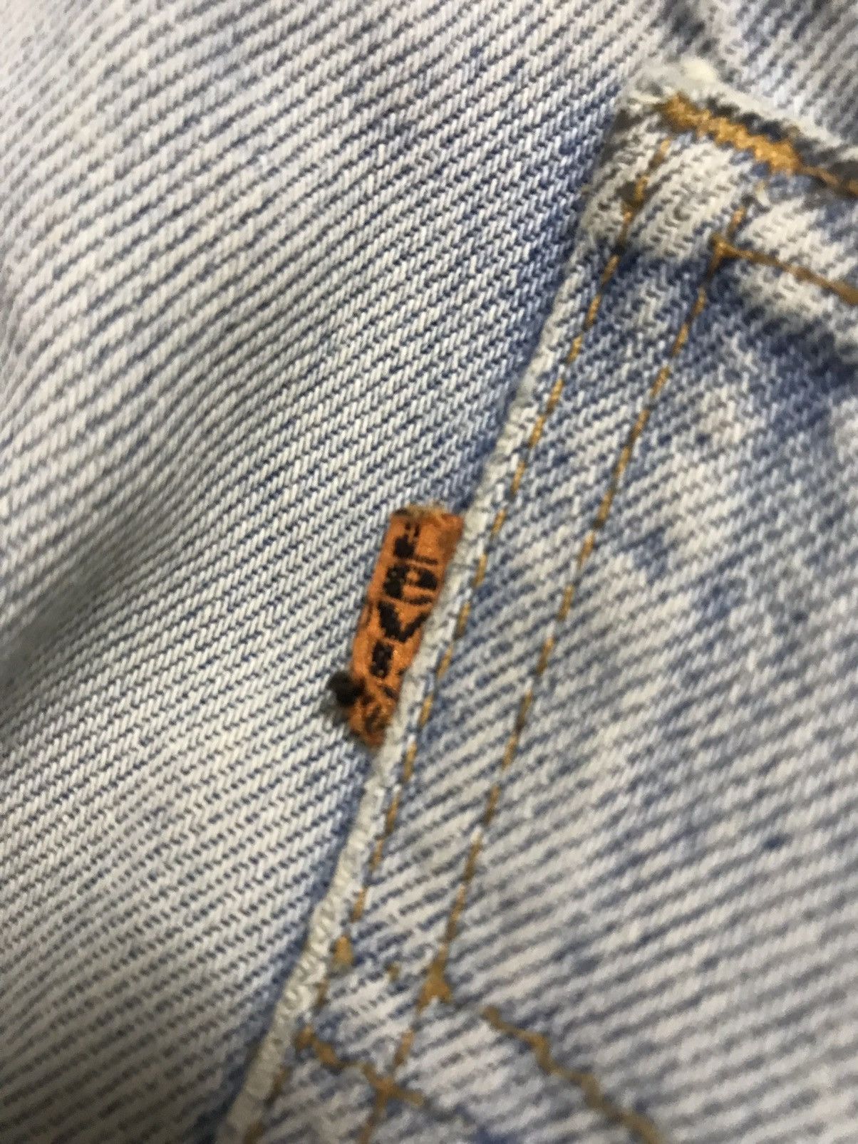 Handmade 🔥Vintage Levi’s 505 Oren Tab Handmade Patchwork Leather Size US 28 / EU 44 - 10 Thumbnail