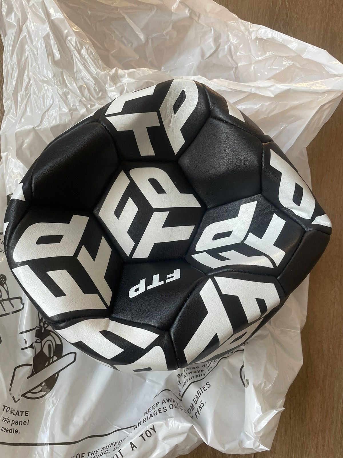 Fuck The Population FTP DIMENSION LOGO SOCCER BALL (BLACK/WHITE) Size ONE SIZE - 3 Thumbnail