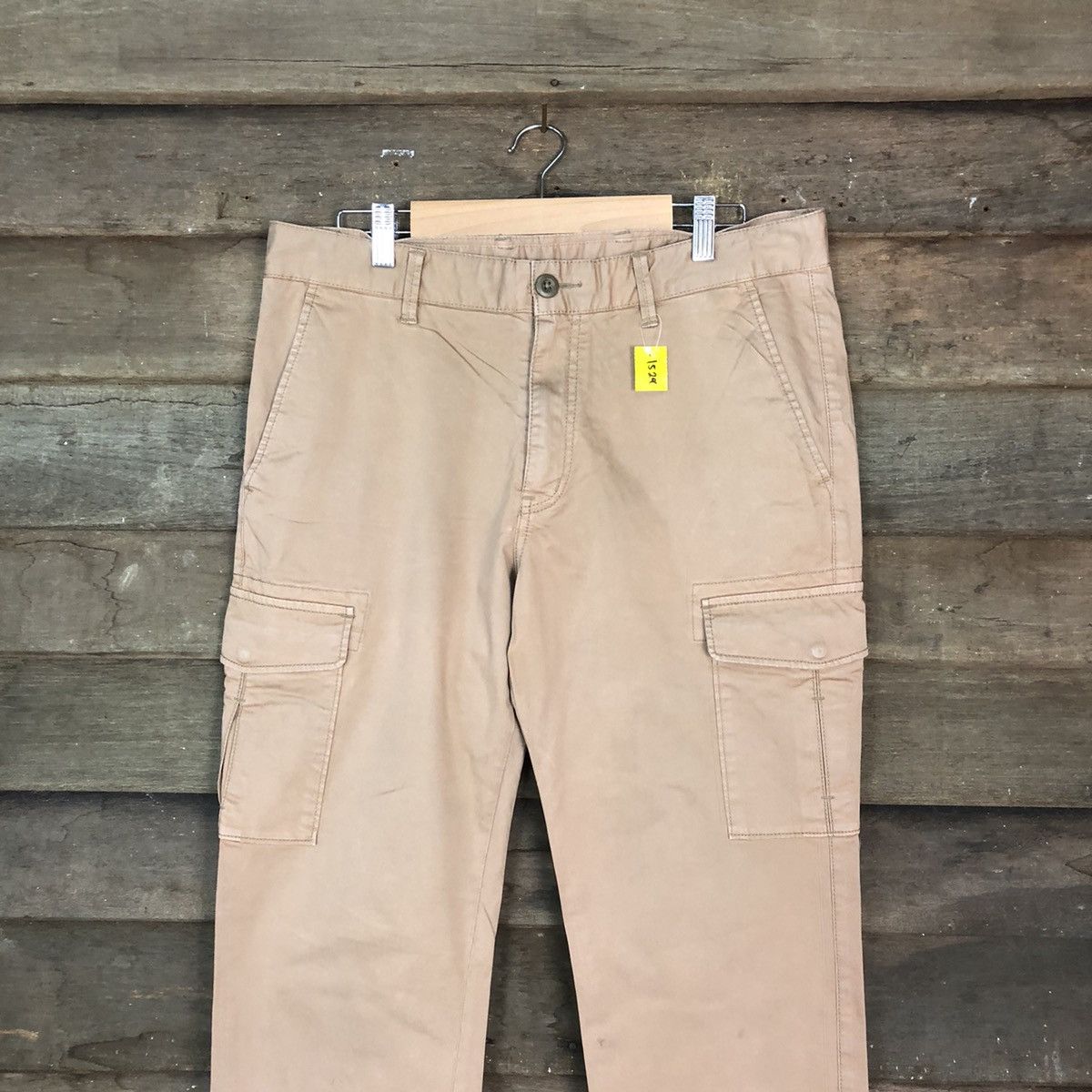 Japanese Brand DLL Uniqlo Brown Cargo utility Multipocket Pants #1529 Size US 32 / EU 48 - 2 Thumbnail