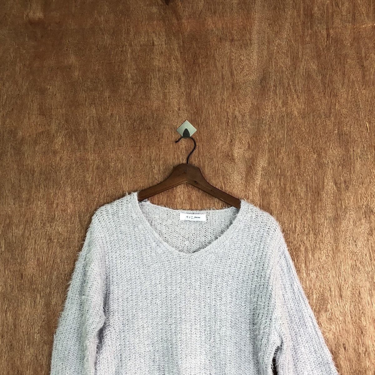 Japanese Brand × Other Hvc Femme Shag Shaggy Fur Mohair Knitwear #6617 Size US M / EU 48-50 / 2 - 2 Thumbnail