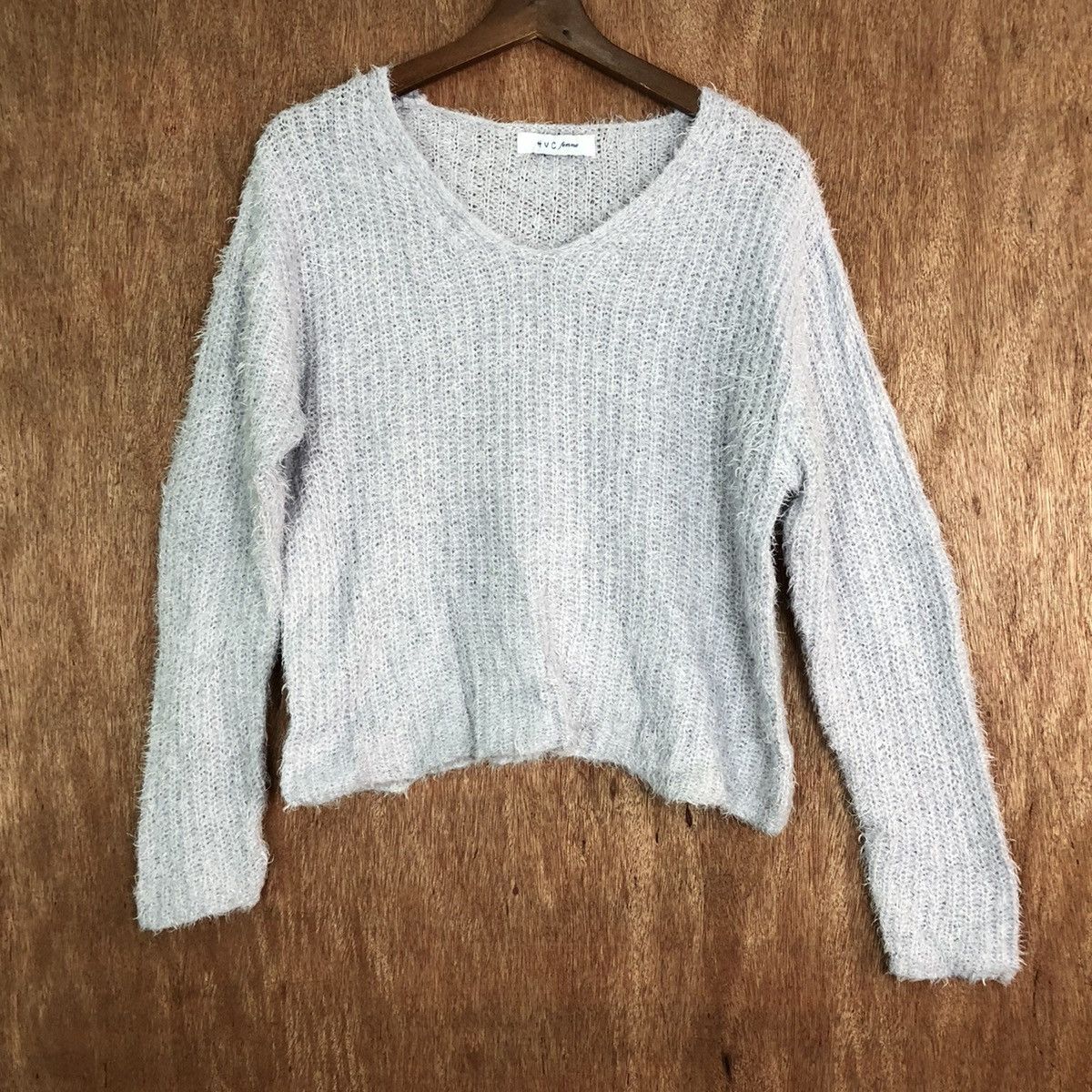 Japanese Brand × Other Hvc Femme Shag Shaggy Fur Mohair Knitwear #6617 Size US M / EU 48-50 / 2 - 3 Thumbnail