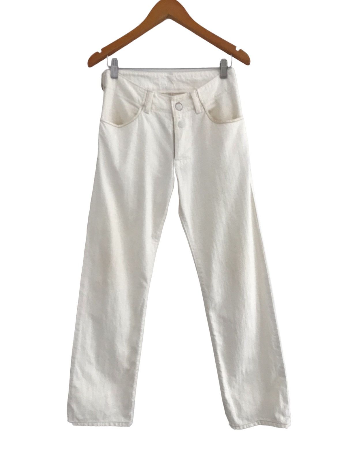 Levi's Vintage Levis Made Different Japan White Soft Jeans Size US 29 - 6 Thumbnail