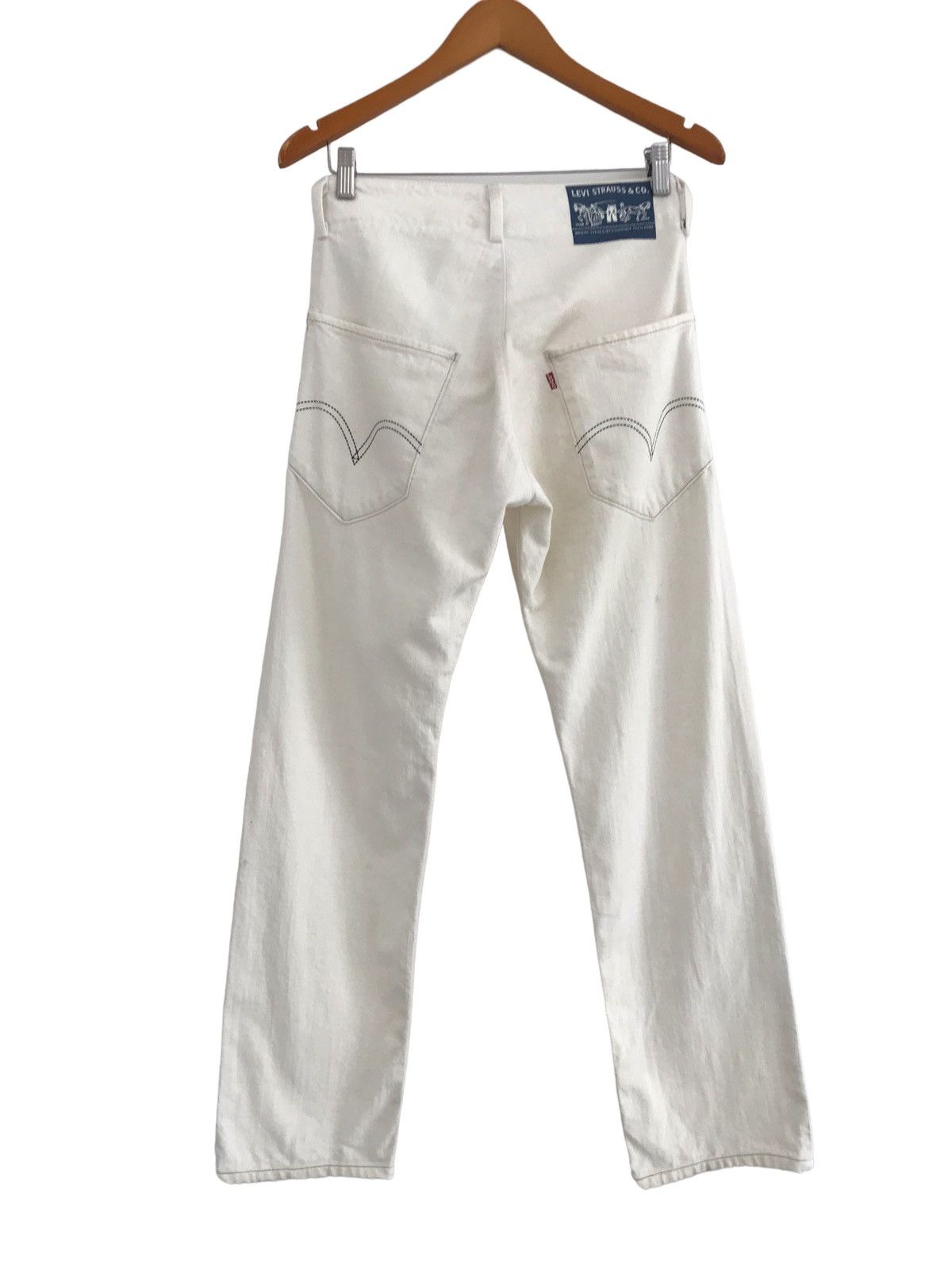 Levi's Vintage Levis Made Different Japan White Soft Jeans Size US 29 - 1 Thumbnail