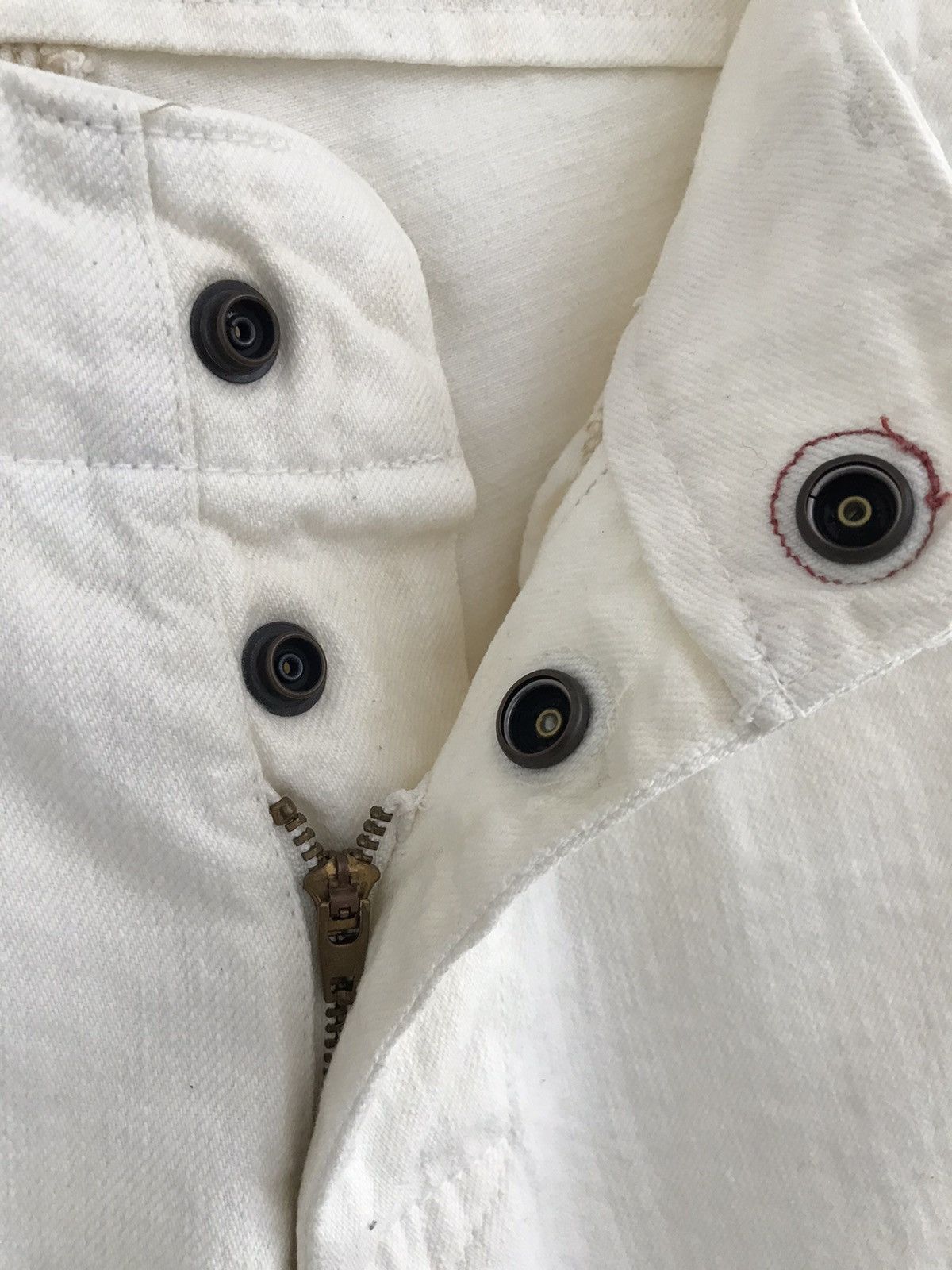 Levi's Vintage Levis Made Different Japan White Soft Jeans Size US 29 - 16 Thumbnail