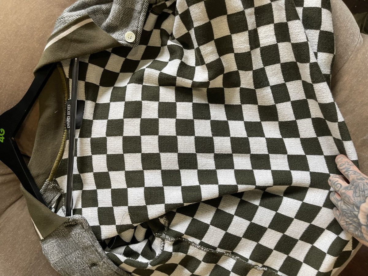 Enfants Riches Deprimes ERD 2018 NEW RUNWAY CHECKERED GRUNGE CARDIGAN SWEATER Size US L / EU 52-54 / 3 - 8 Thumbnail