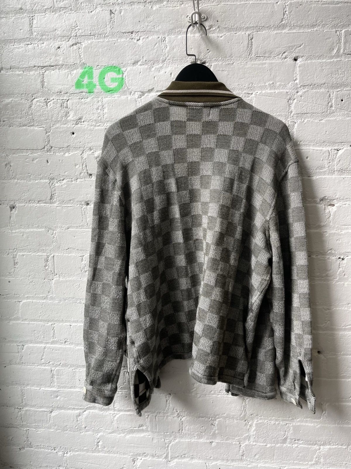 Enfants Riches Deprimes ERD 2018 NEW RUNWAY CHECKERED GRUNGE CARDIGAN SWEATER Size US L / EU 52-54 / 3 - 19 Thumbnail