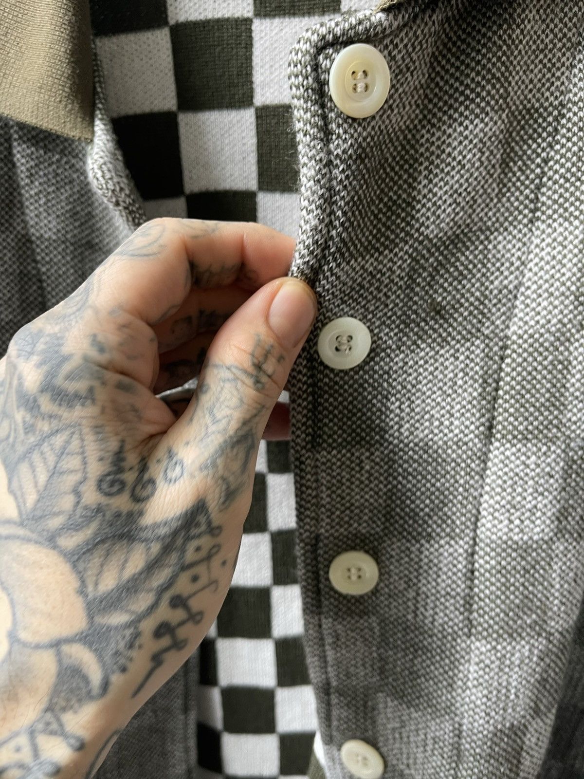 Enfants Riches Deprimes ERD 2018 NEW RUNWAY CHECKERED GRUNGE CARDIGAN SWEATER Size US L / EU 52-54 / 3 - 16 Thumbnail