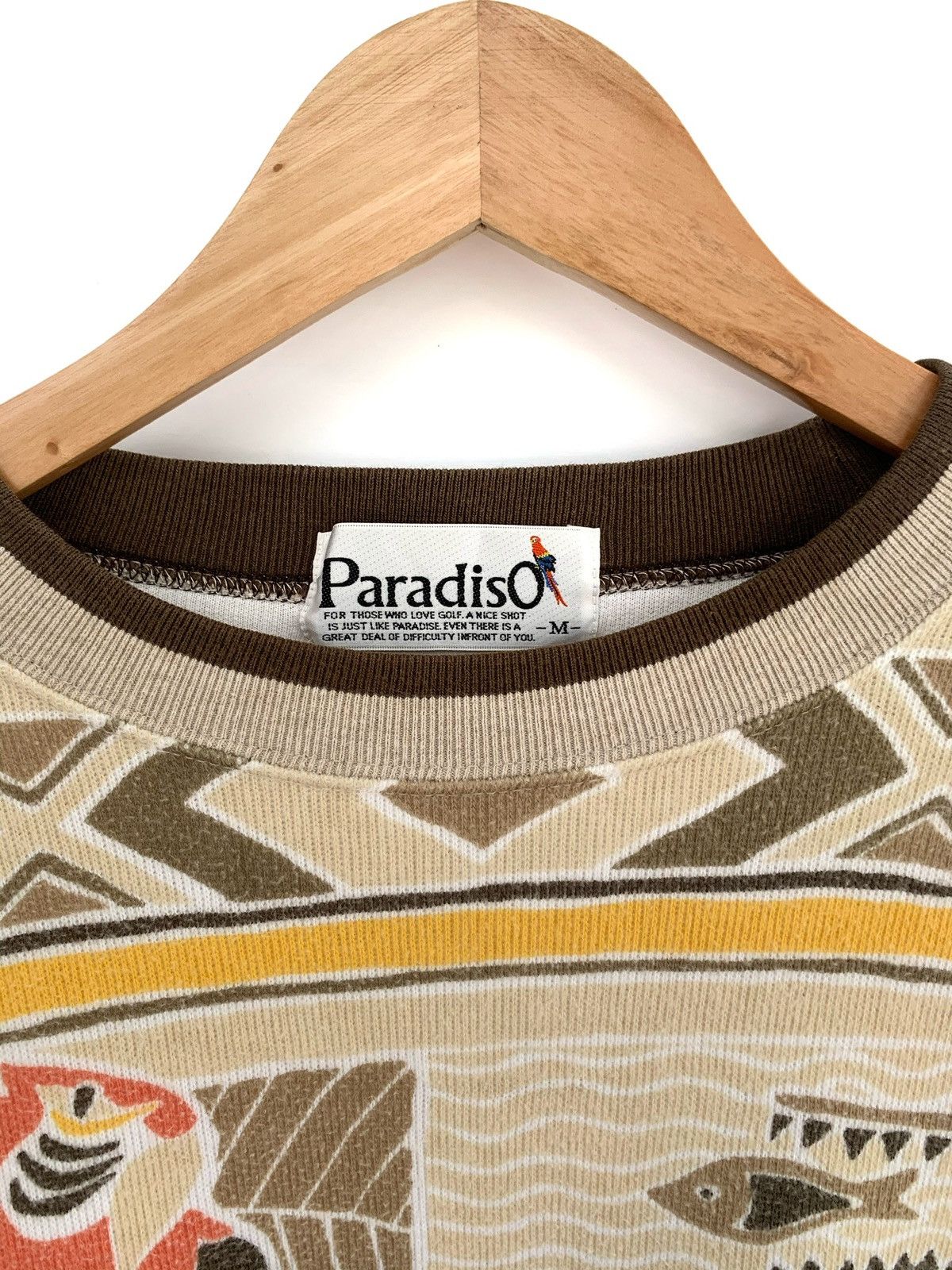 Japanese Brand Vintage Paradiso Parrot Full Print Sweatshirt Size US M / EU 48-50 / 2 - 7 Thumbnail