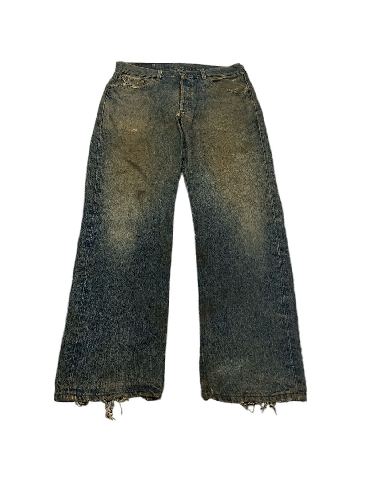 Levi's × Vintage VINTAGE 90’s LEVIS 501 RUSTY BLUE DENIM KURT KOBAIN Size US 32 / EU 48 - 3 Thumbnail