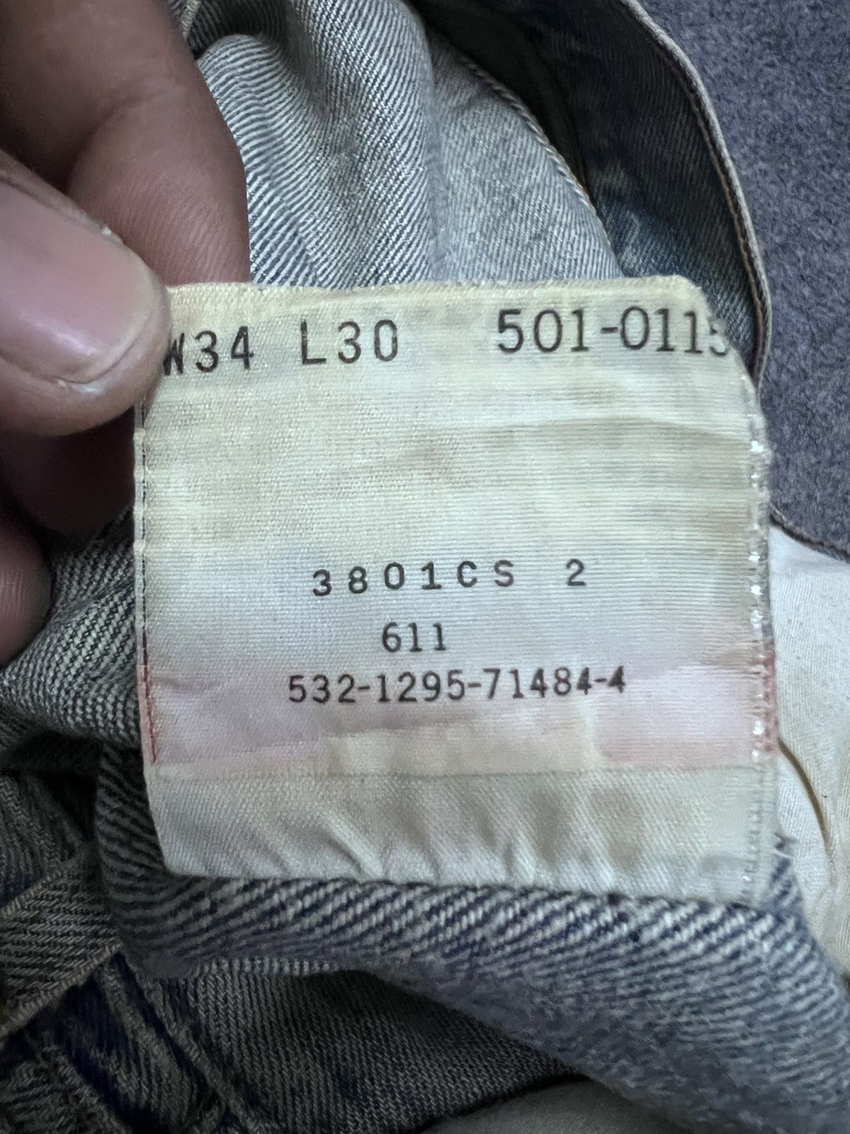 Levi's × Vintage VINTAGE 90’s LEVIS 501 RUSTY BLUE DENIM KURT KOBAIN Size US 32 / EU 48 - 9 Thumbnail