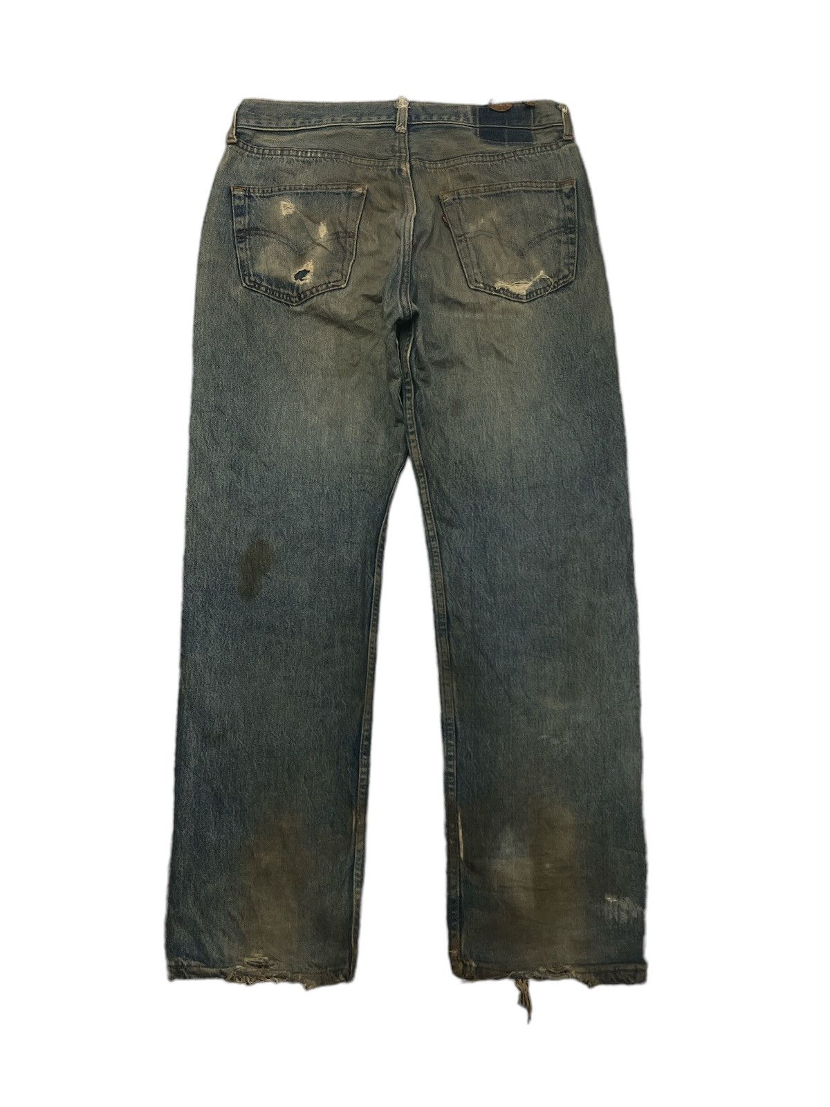 Levi's × Vintage VINTAGE 90’s LEVIS 501 RUSTY BLUE DENIM KURT KOBAIN Size US 32 / EU 48 - 6 Thumbnail