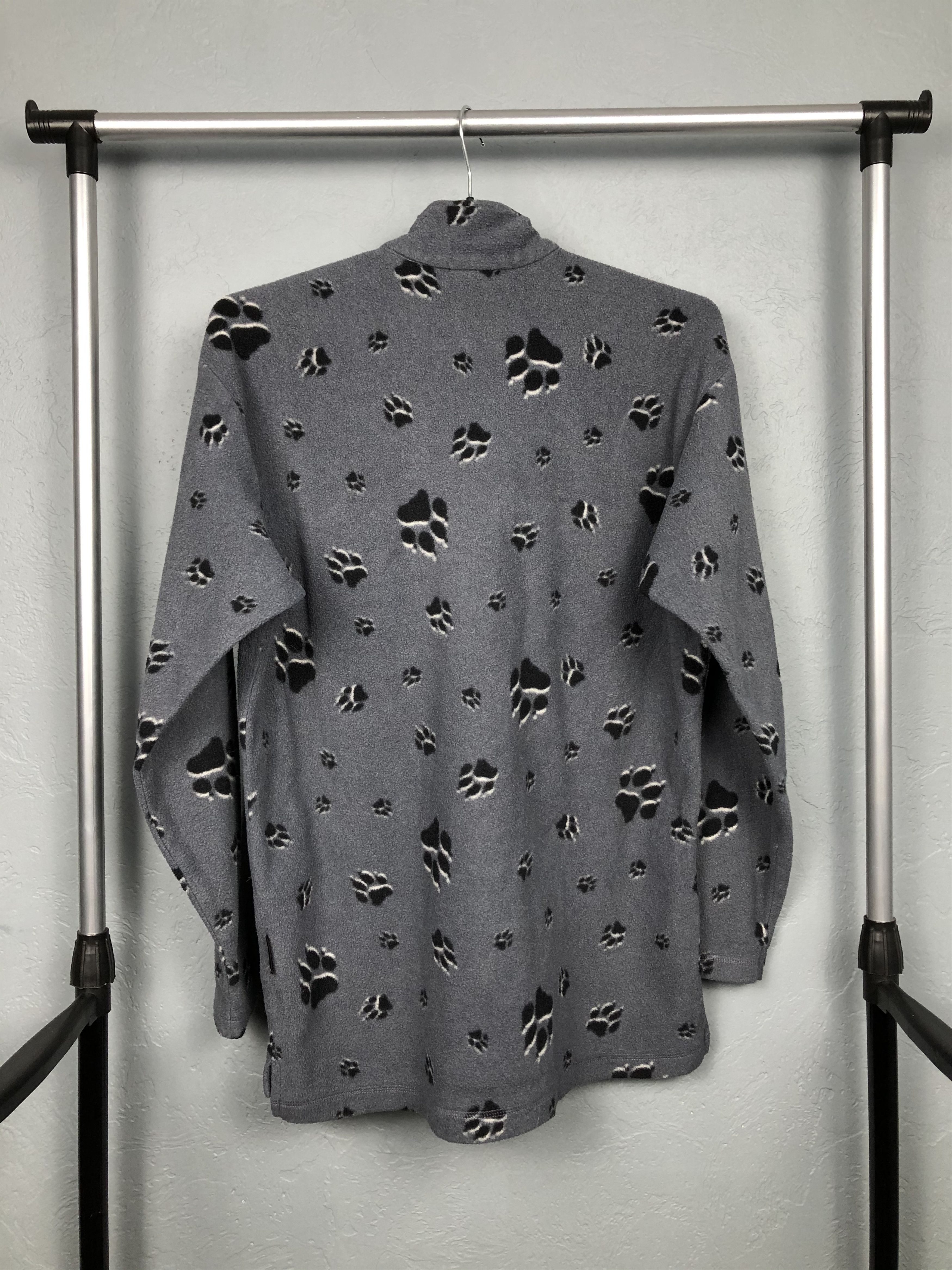 Jack Wolfskin Jack Wolfskins Vintage Multilogo Fleece Jacket Size US M / EU 48-50 / 2 - 4 Thumbnail