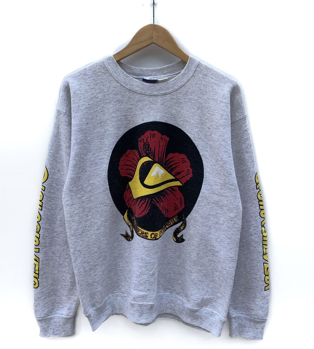 Quicksilver 🔥RARE🔥Vintage 90’s Quiksilver Big Logo Sweatshirt Size US L / EU 52-54 / 3 - 1 Thumbnail